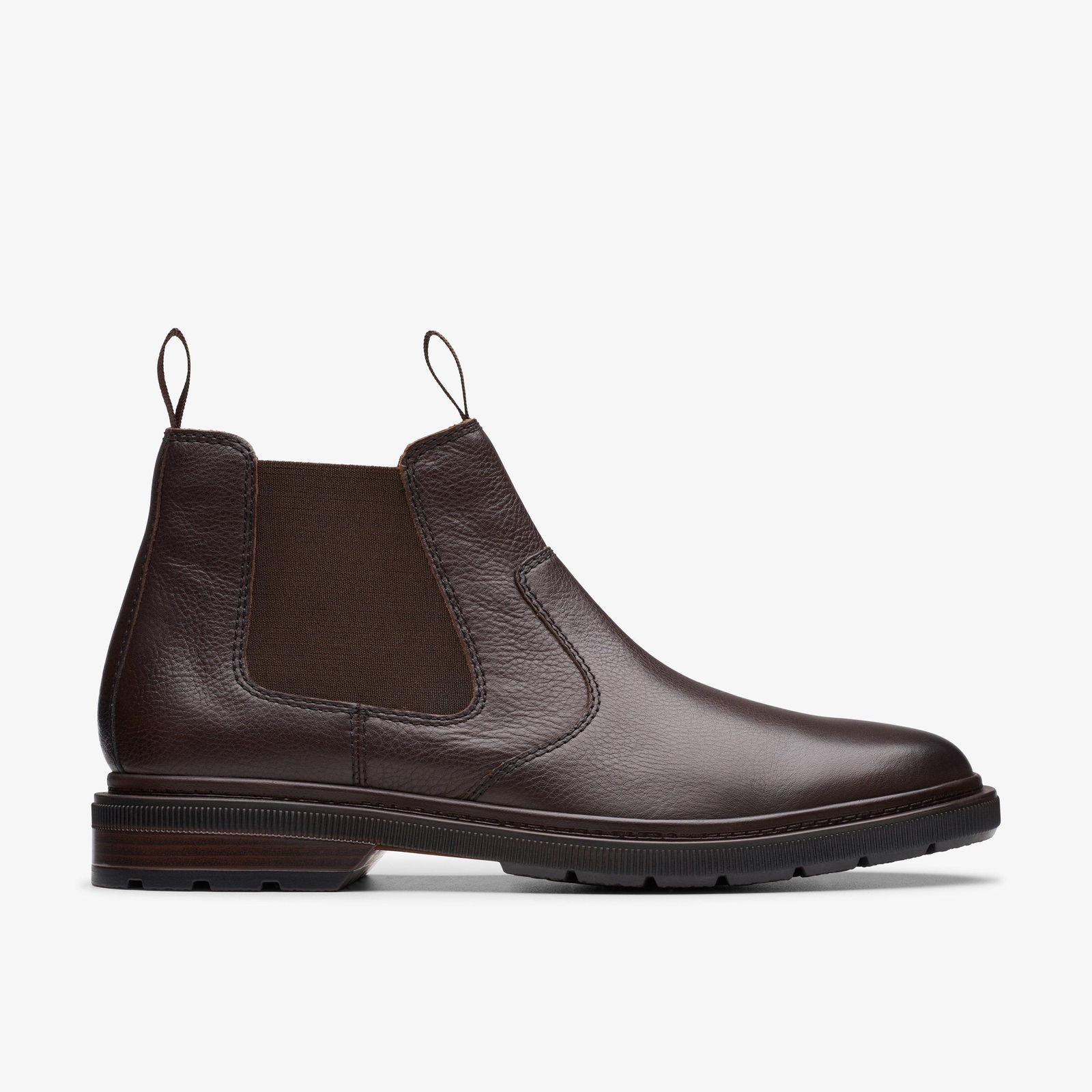 Clarks Men's Burchill Up Dark Brown Leather 26179403