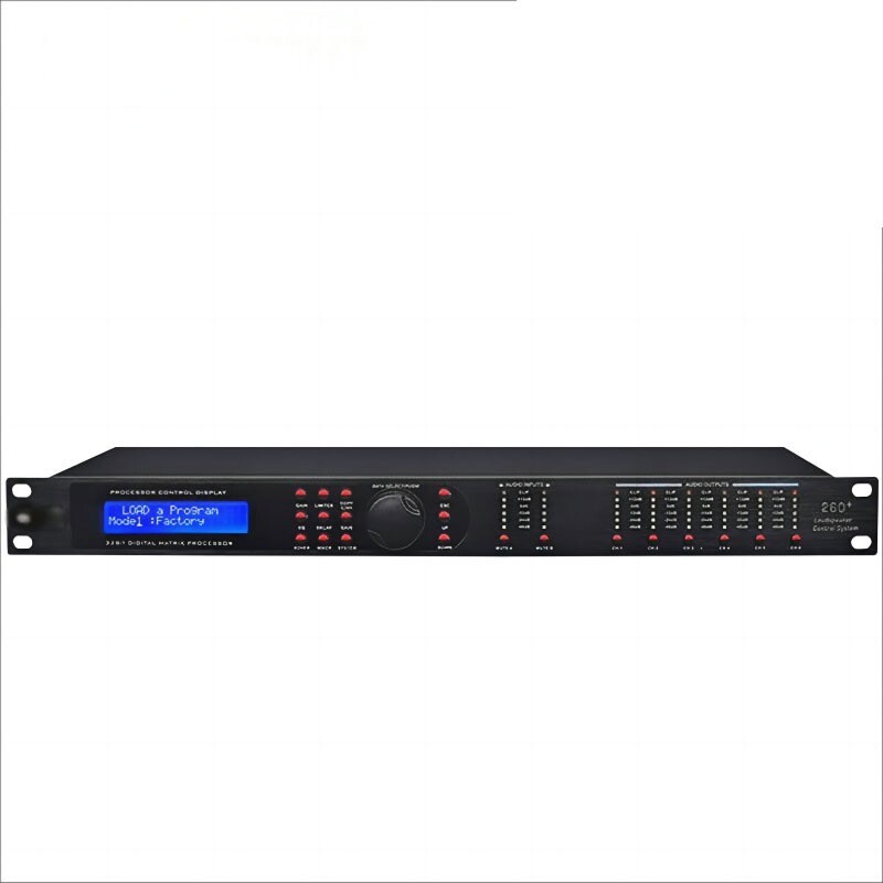 Professional 2-Ch Audio Effector 2-IN 6-OUT Stage Performance Audio Processor