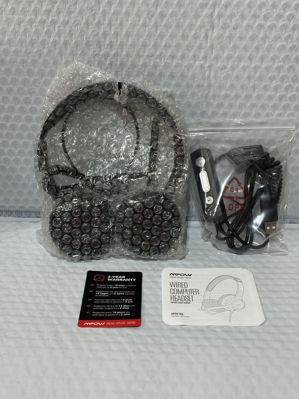 MPOW BH328A Wired Computer Headset with Noise Canceling - New In Box!