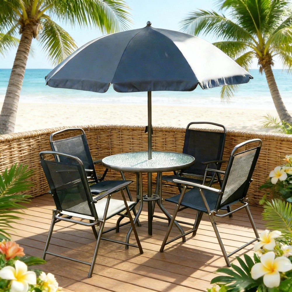 5Pcs Patio Outdoor Dining Set Furniture Table Chair Set for the Patio, Backyard