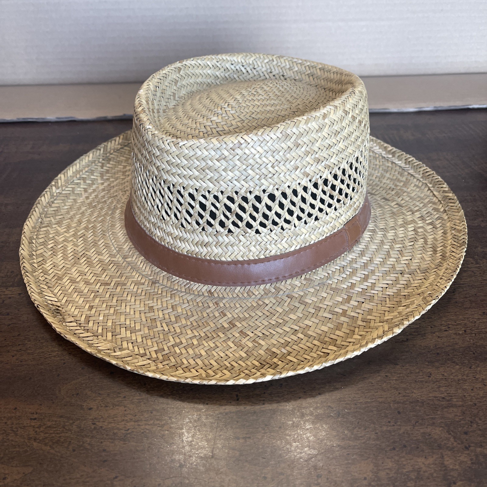 Summer Club Men’s XL Straw Hat Golf Beach Vacation Preowned