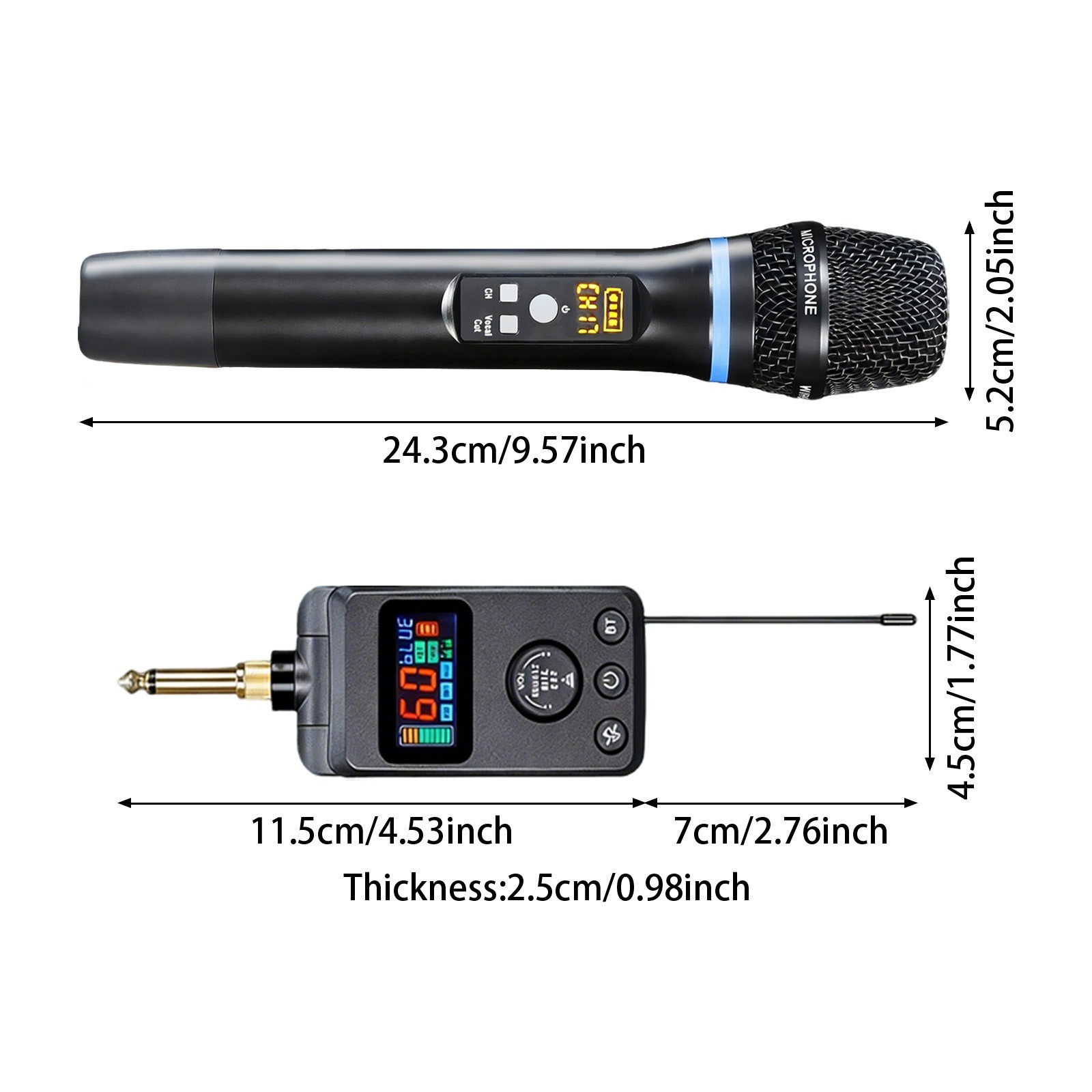Microphone With Bluetooth Rechargeable Handheld Karaoke Bluetooth Microphone