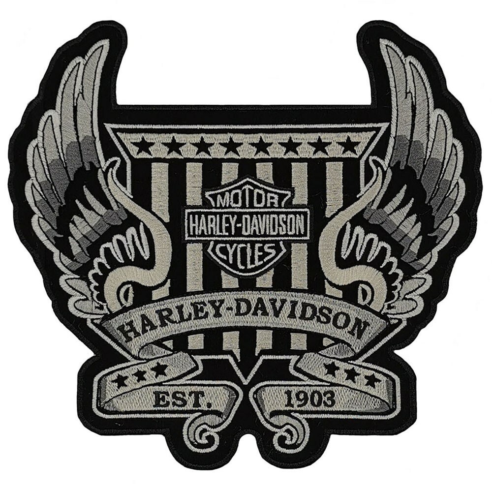 Motorcycle Moped Biker Logo Large Size 9.2"x9.0" Sew Embroidered Iron on Patch