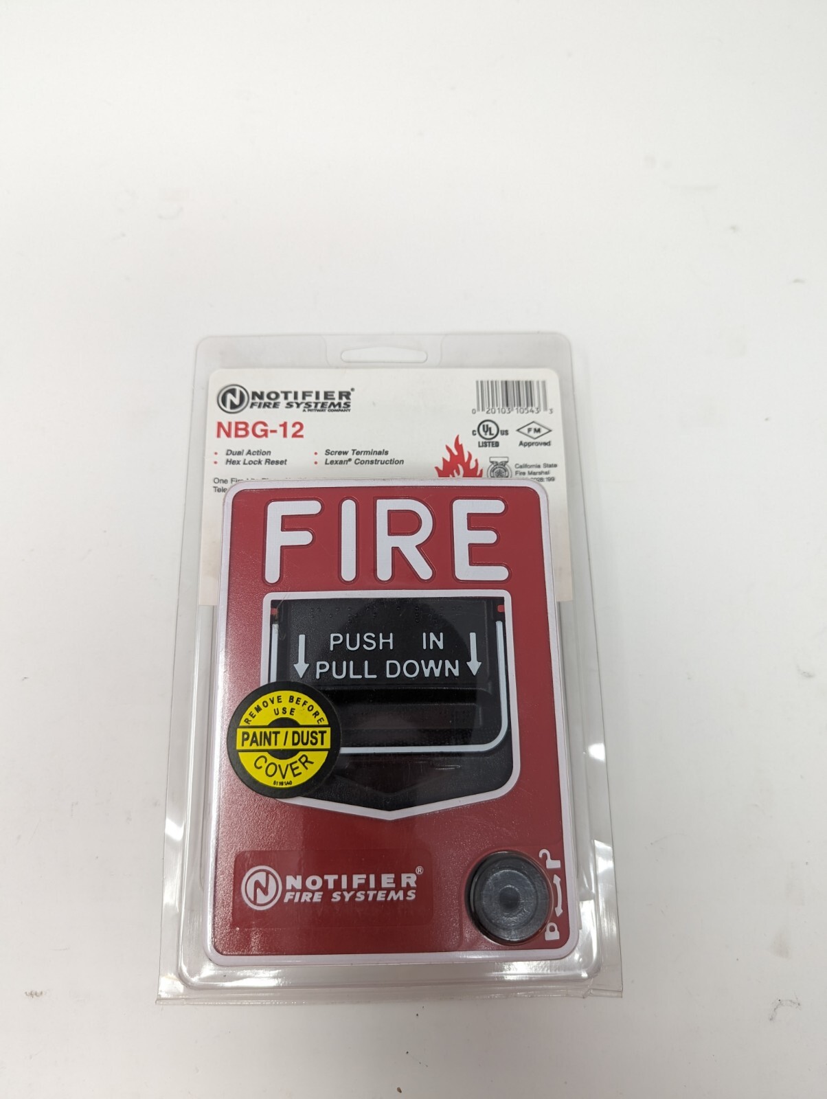 Notifier NBG-12 Dual Action Pull Station for Fire Alarms Manual Pull