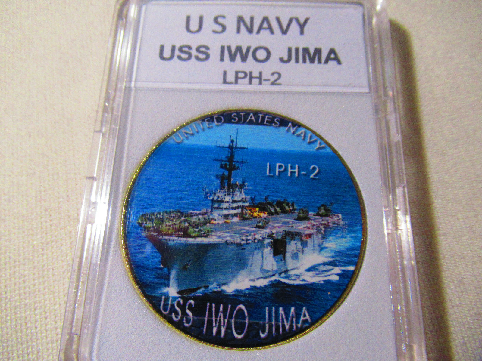US NAVY - USS IWO JIMA LPH-2 Challenge Coin