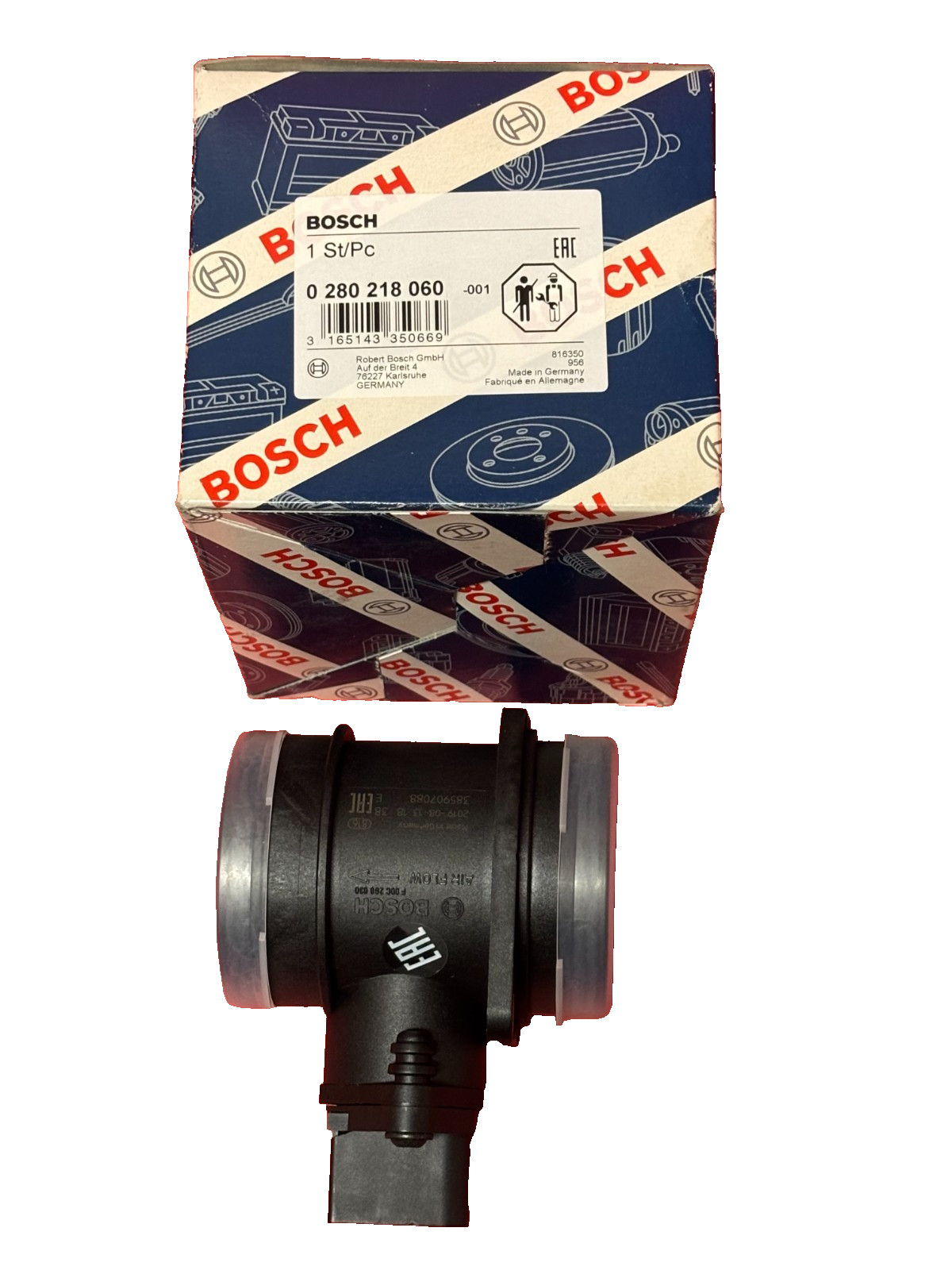 Mass Air Flow Sensor Bosch 0280218060 for Volkswagen	Touareg Beetle 	Audi	Q7