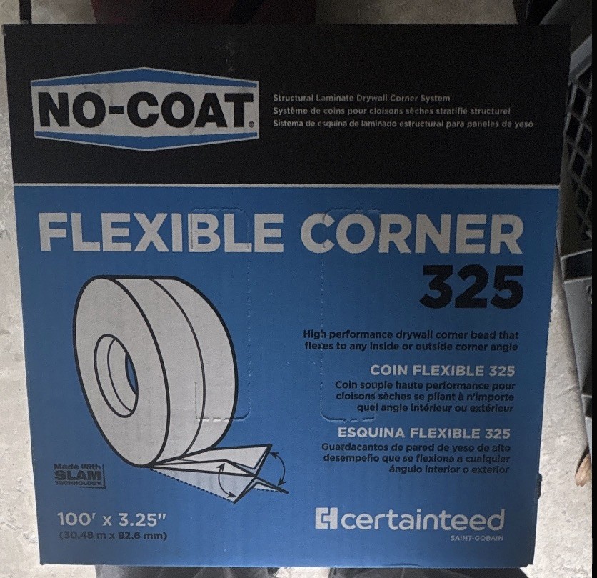CertainTeed NO-COAT Flexible Corner 325 Drywall Corner Bead 100 x 3.25" MPN 32