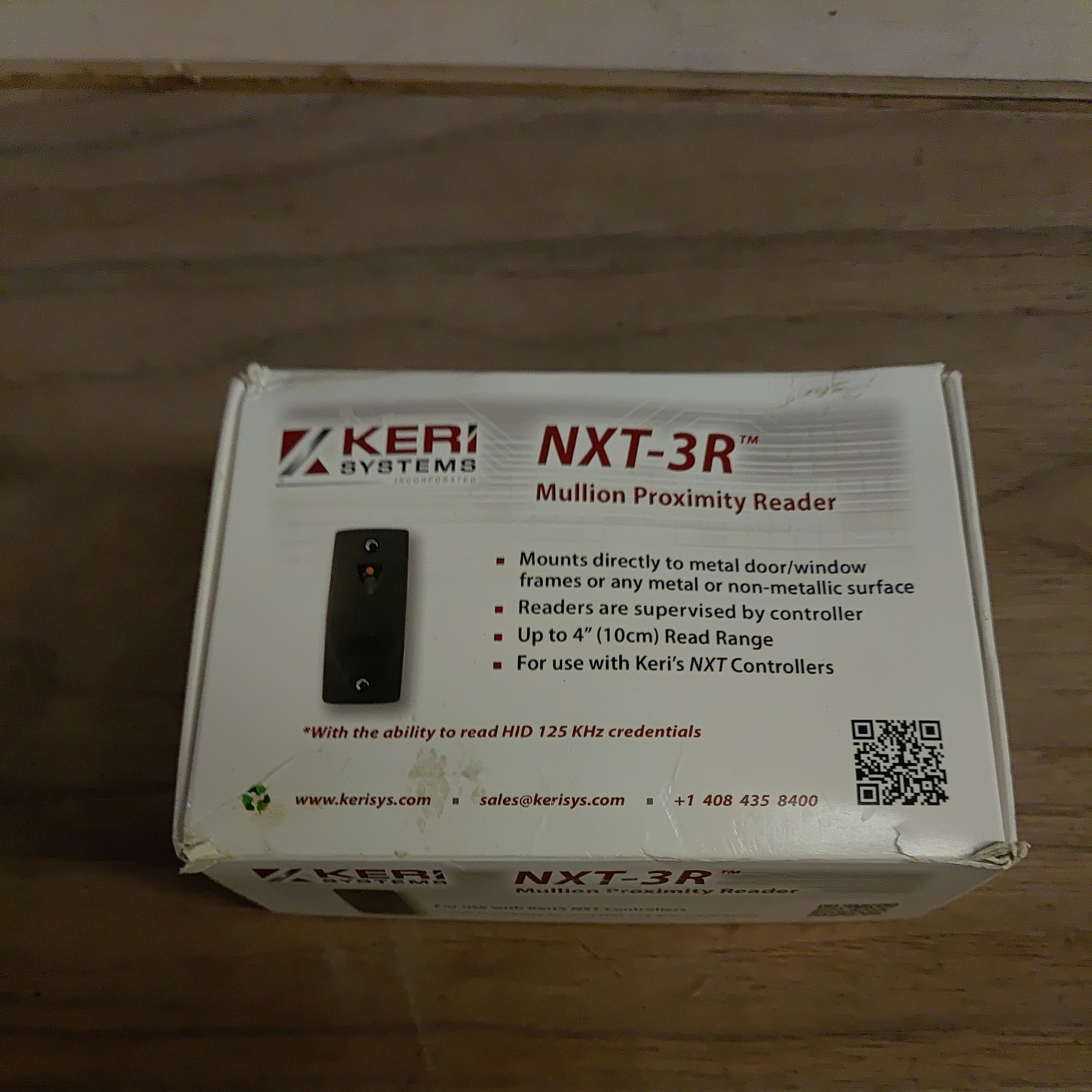 Keri Systems Proximity Reader,Mullion Frame Mounted NXT-3R Keri Systems NXT-3R