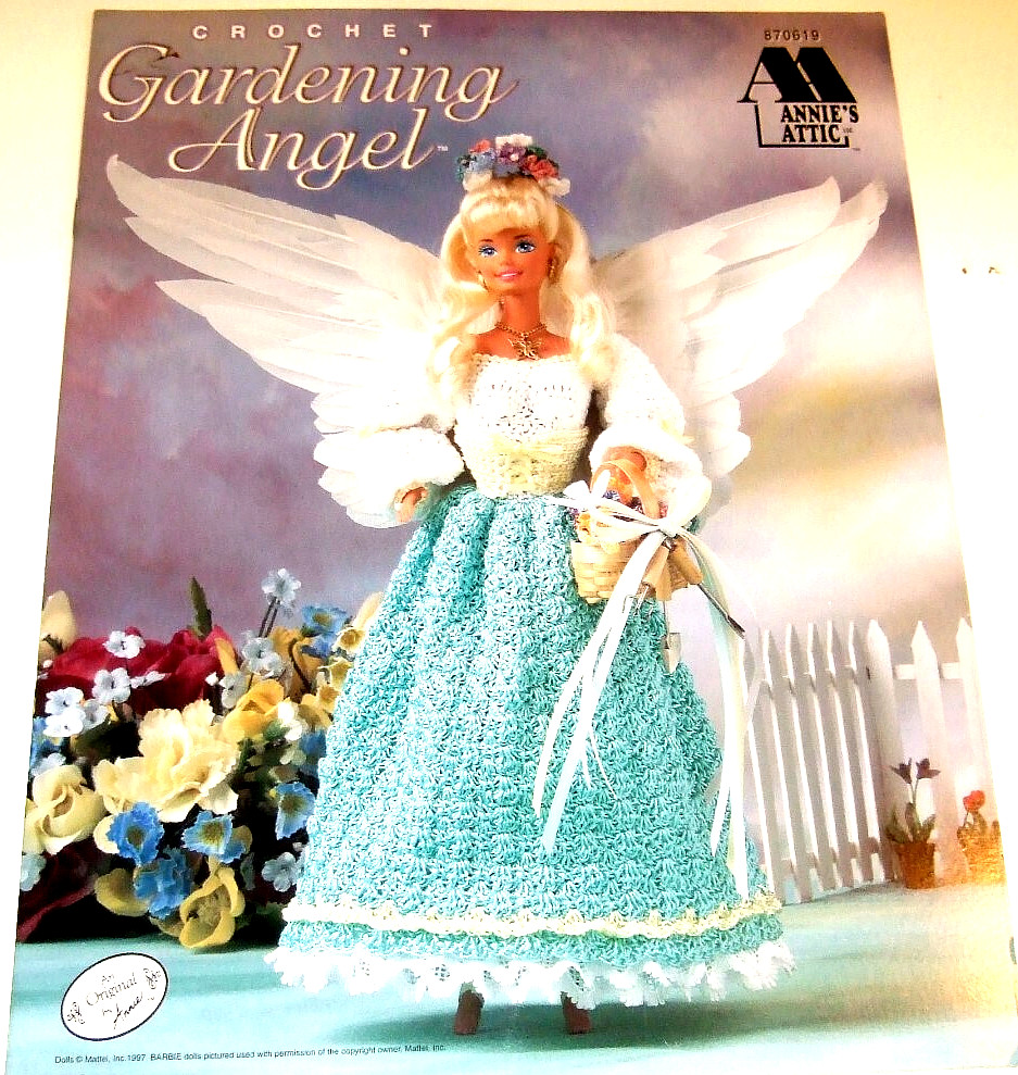 Annie's Attic Crochet Fashion Doll Gardening Angel