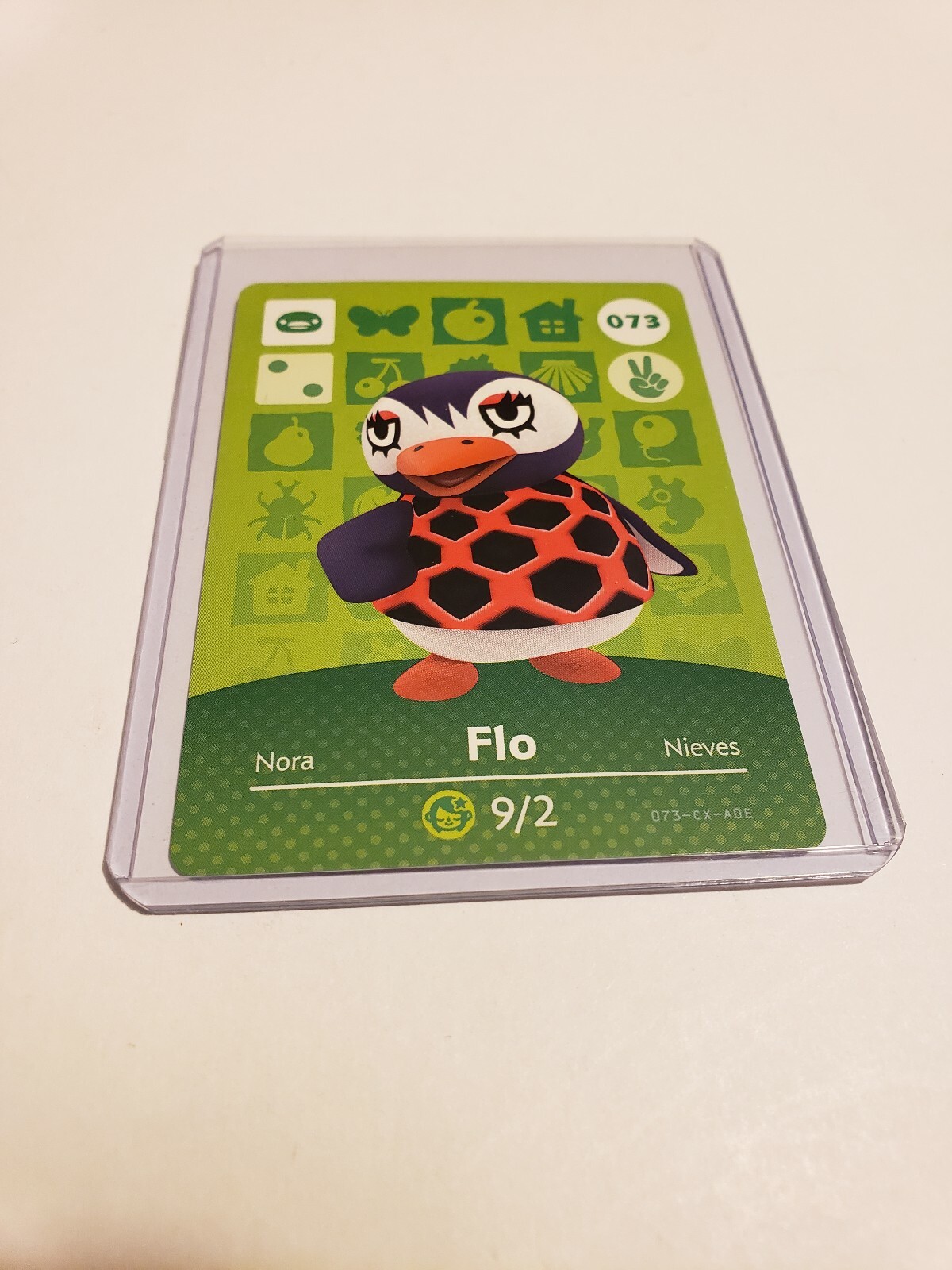 Flo  # 073 Animal Crossing Amiibo Card Horizons Series 1 MINT NEVER SCANNED!
