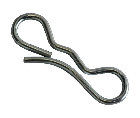 Cotter Pin Bow Tie .12 x 2-3/4 Spring Wire Zinc Clear (50 Pieces)