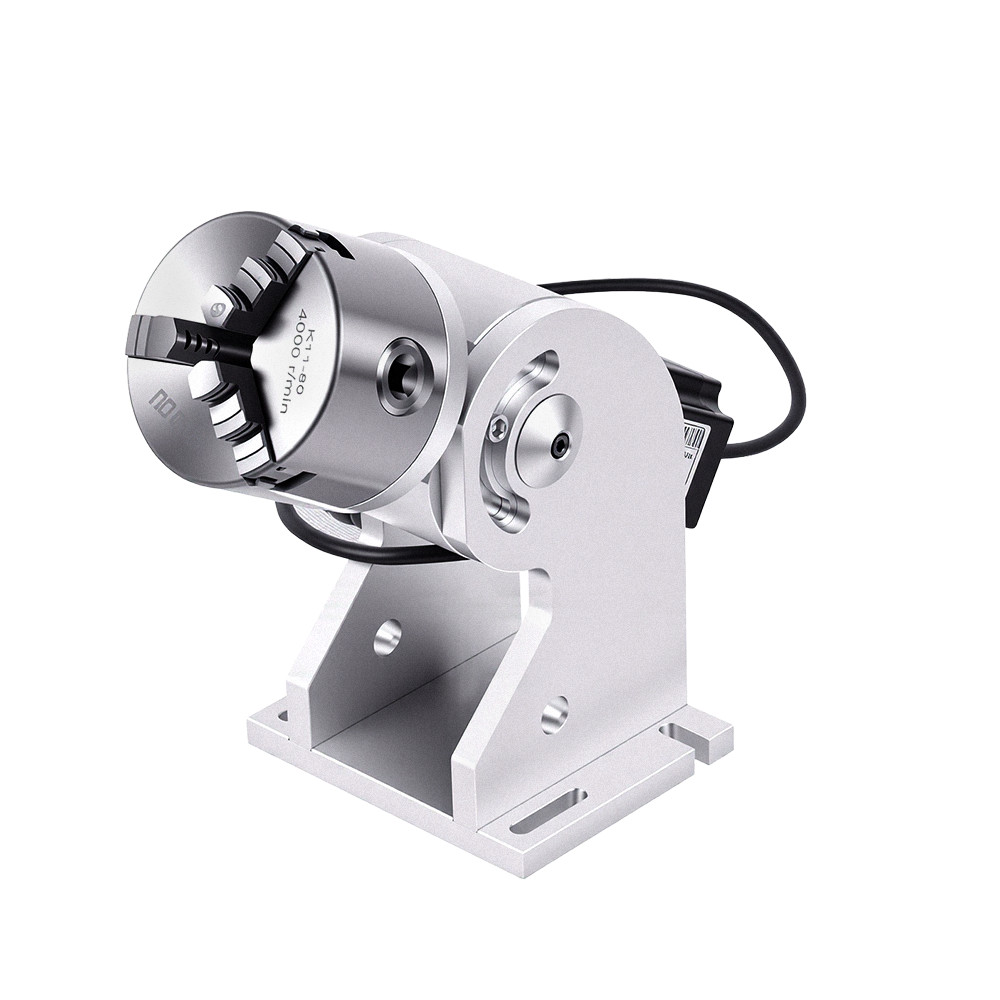 80D Rotary Axis 3Jaw Rotary Accessory For Fiber Laser Engraving Marking Machine