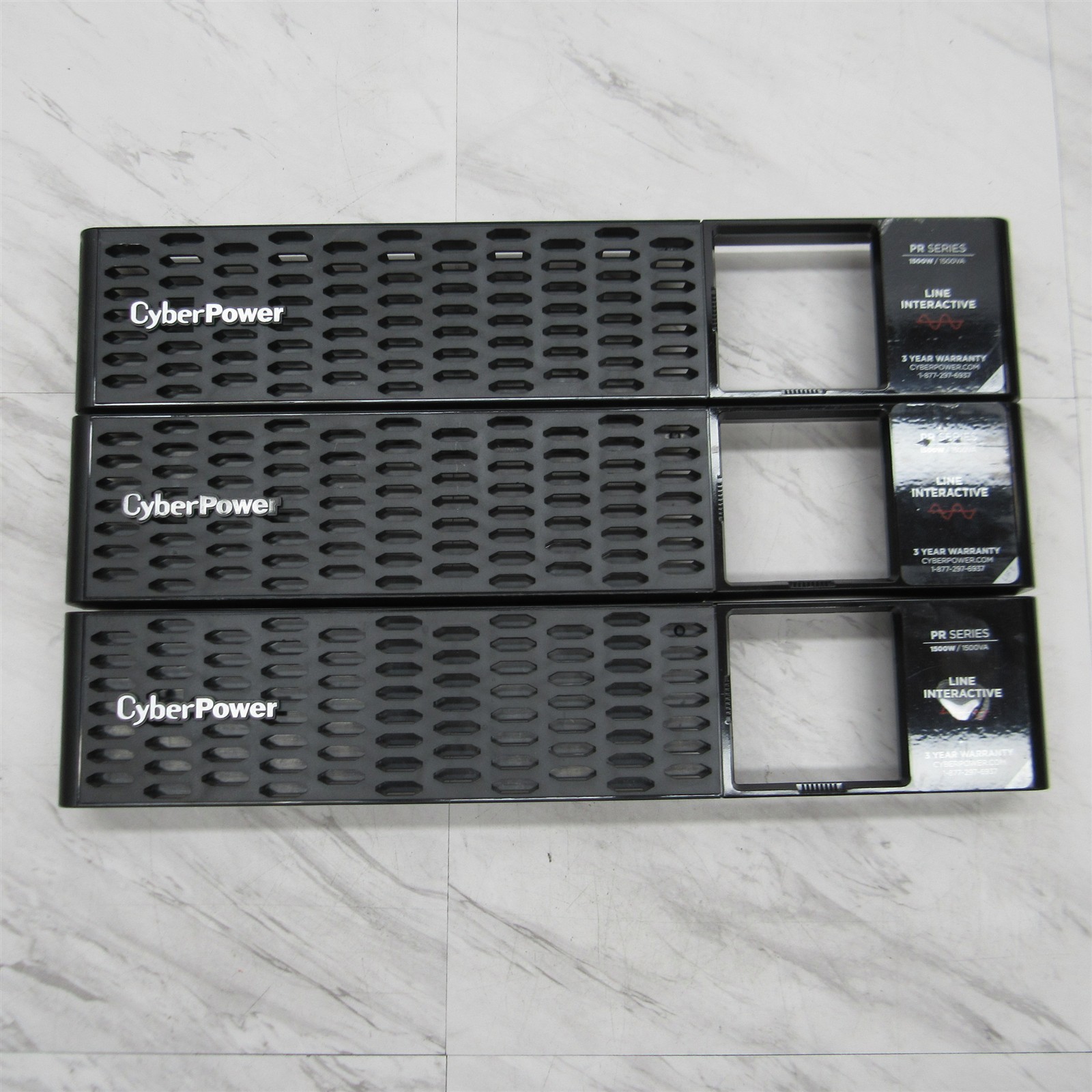3 LOT - CyberPower PR Series Face Plate Grille 2PJ-0000810-00G 1500W/1500VA