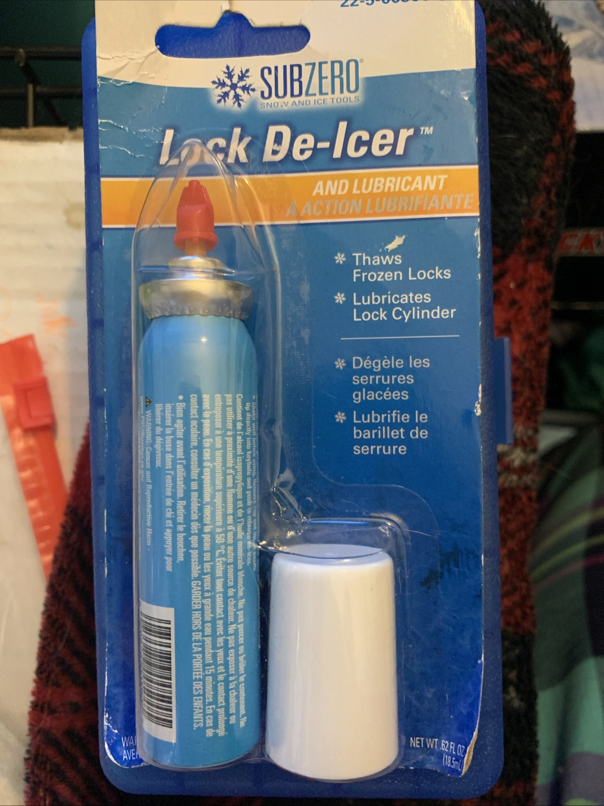 Hopkins SubZero Lock De-Icer and Lubricant -.62 ounces