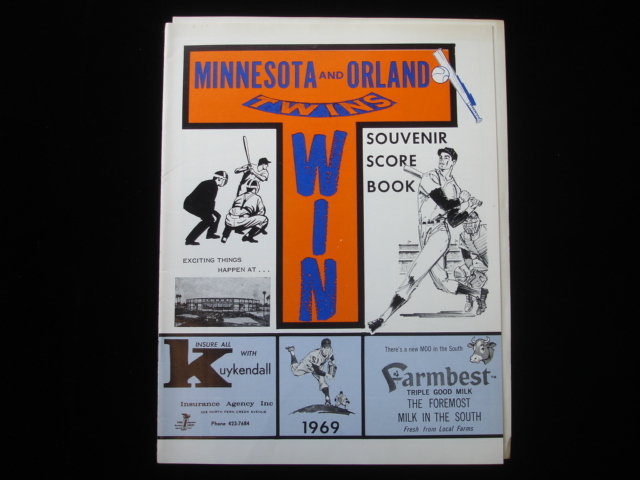 1969 Minnesota Twins Spring Training Souvenir Book EX+