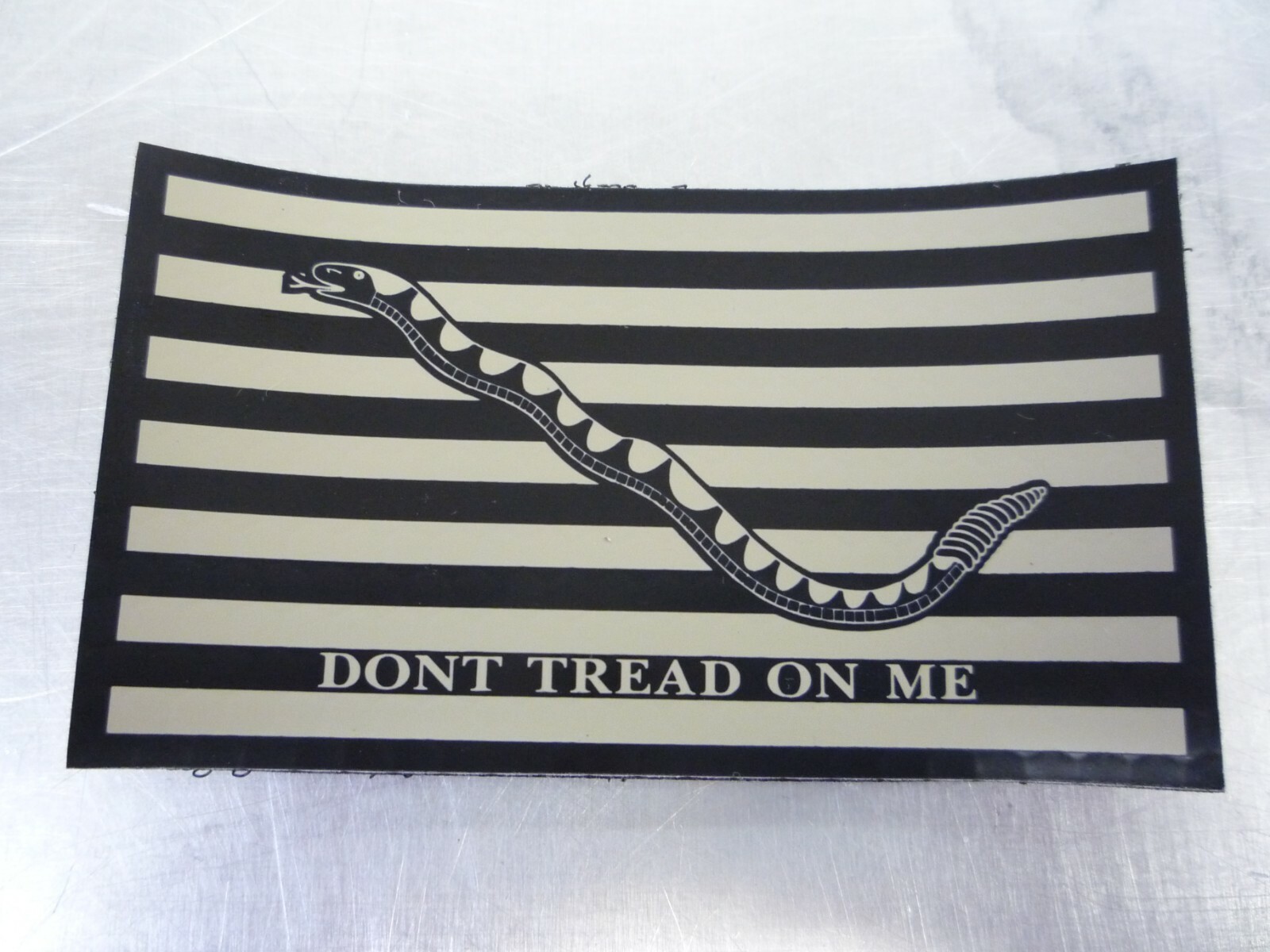 FIRST NAVY DONT TREAD ON ME TAN ON INFRARED MB PATCH WITH VELCRO® BRAND FASTENER