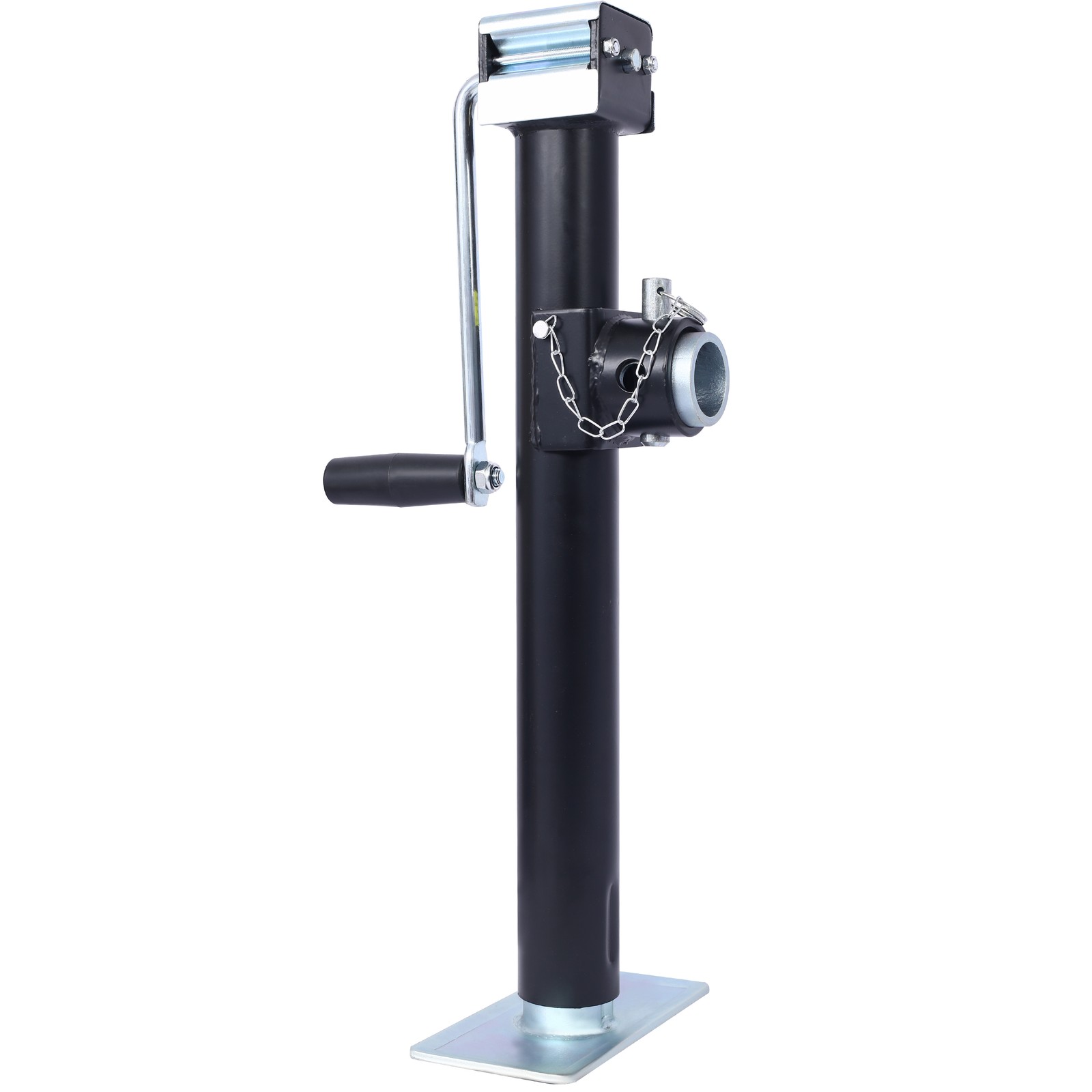 Weld-On Pipe-Mount Swivel Trailer Jack, 5,000 lbs. 15-1/2 Inches Vertical Travel