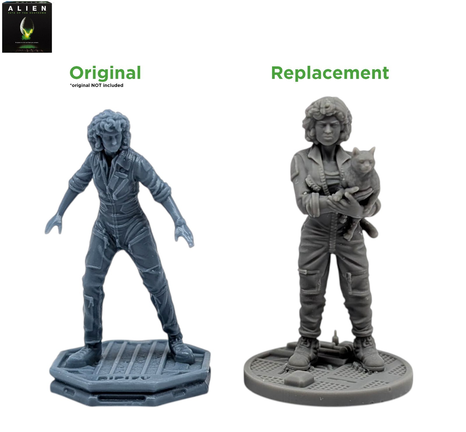 Alien: Fate of the Nostromo Board Game Compatible Upgraded Resin Miniatures