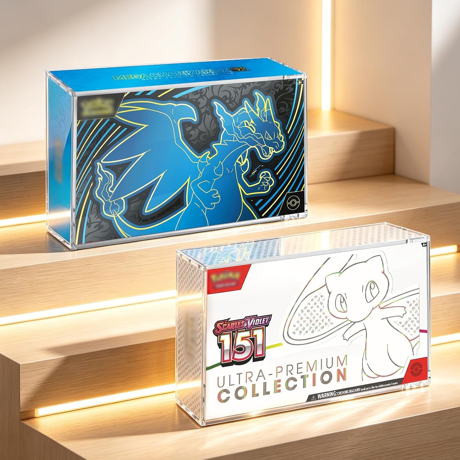 Acrylic Display Case for Pokemon Mega Charizard EX UPC Scarlet & Violet 151 UPC