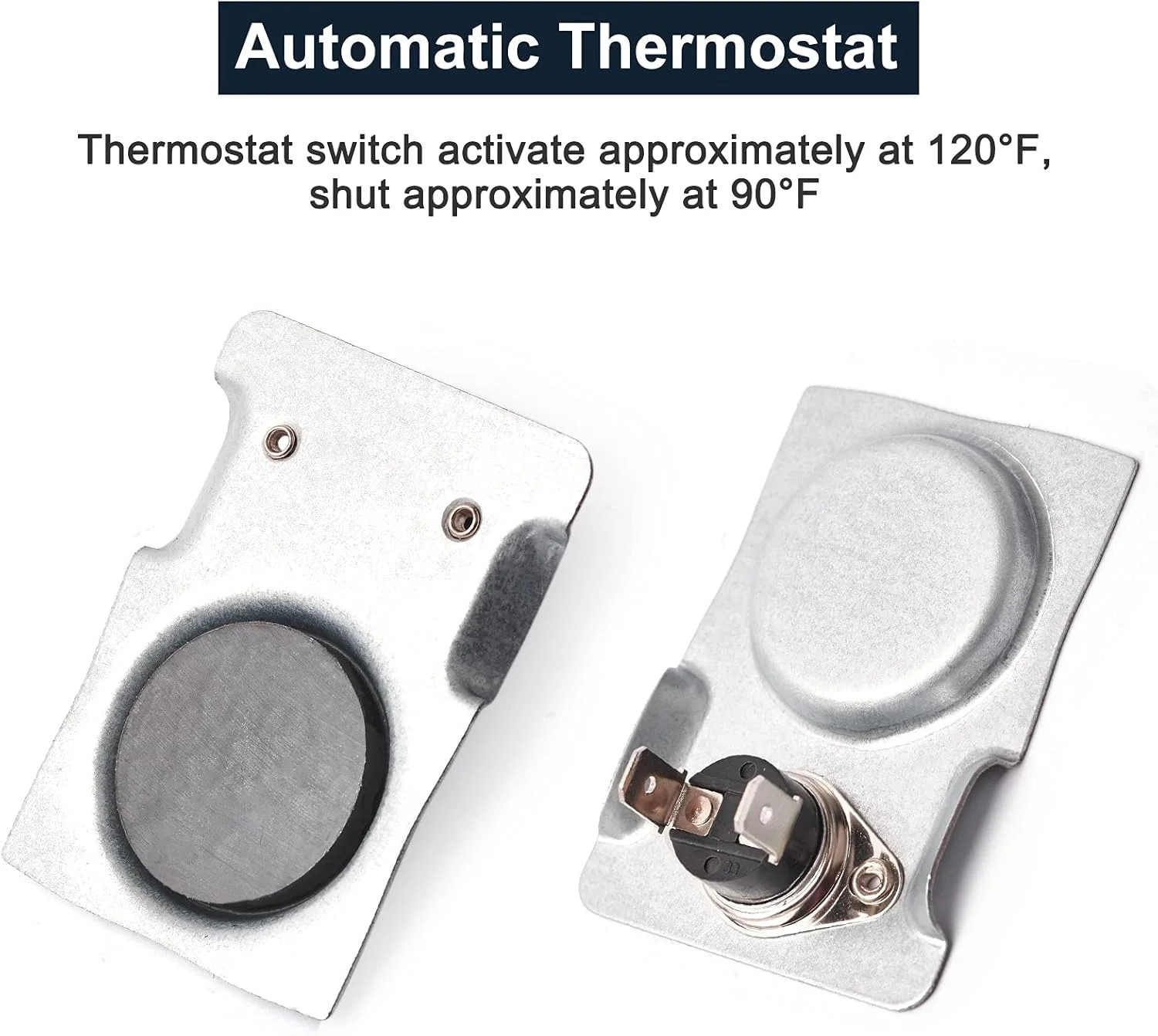 Hiorucet Gas Fireplace Magnetic Thermostat Switch, Automatic Temperature Sensor
