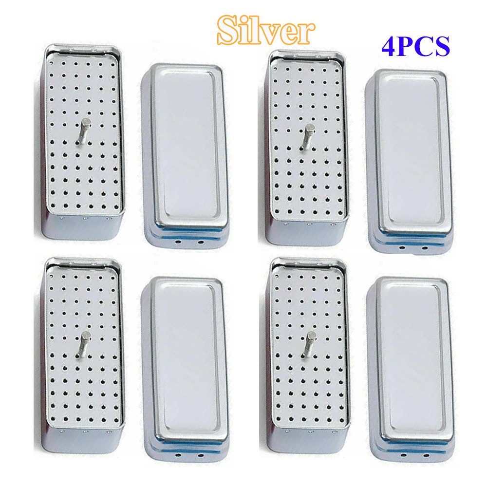 72 Holes Dental FG Bur Endo File Holder Stand Autoclave Disinfection Case Box US