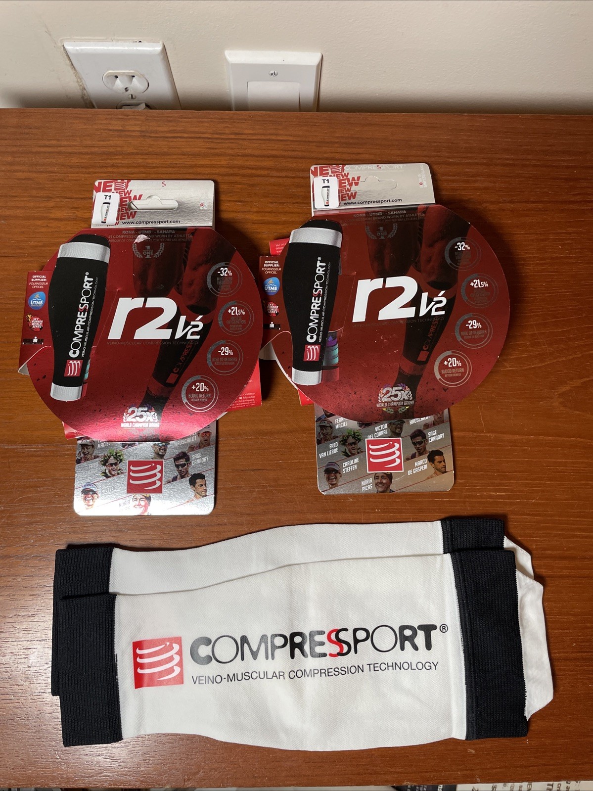 R2V2 Compression Calf Sock Sports Size T1 Small. NWT, 2 Pair