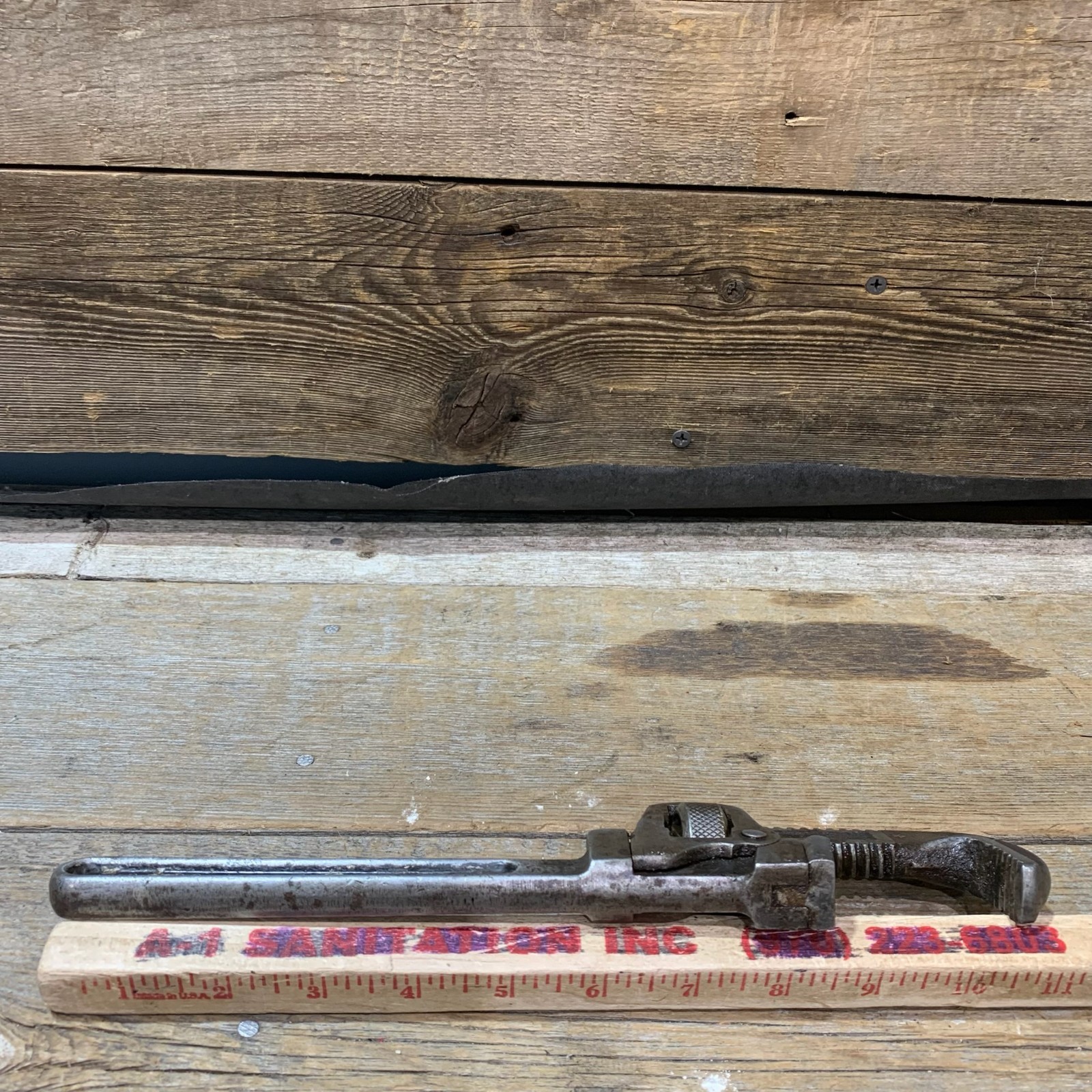Early 1900s Trimo, 10" Pipe Wrench