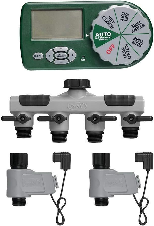 Orbit Automatic Complete Yard Watering System Kit 58911-03 Garden