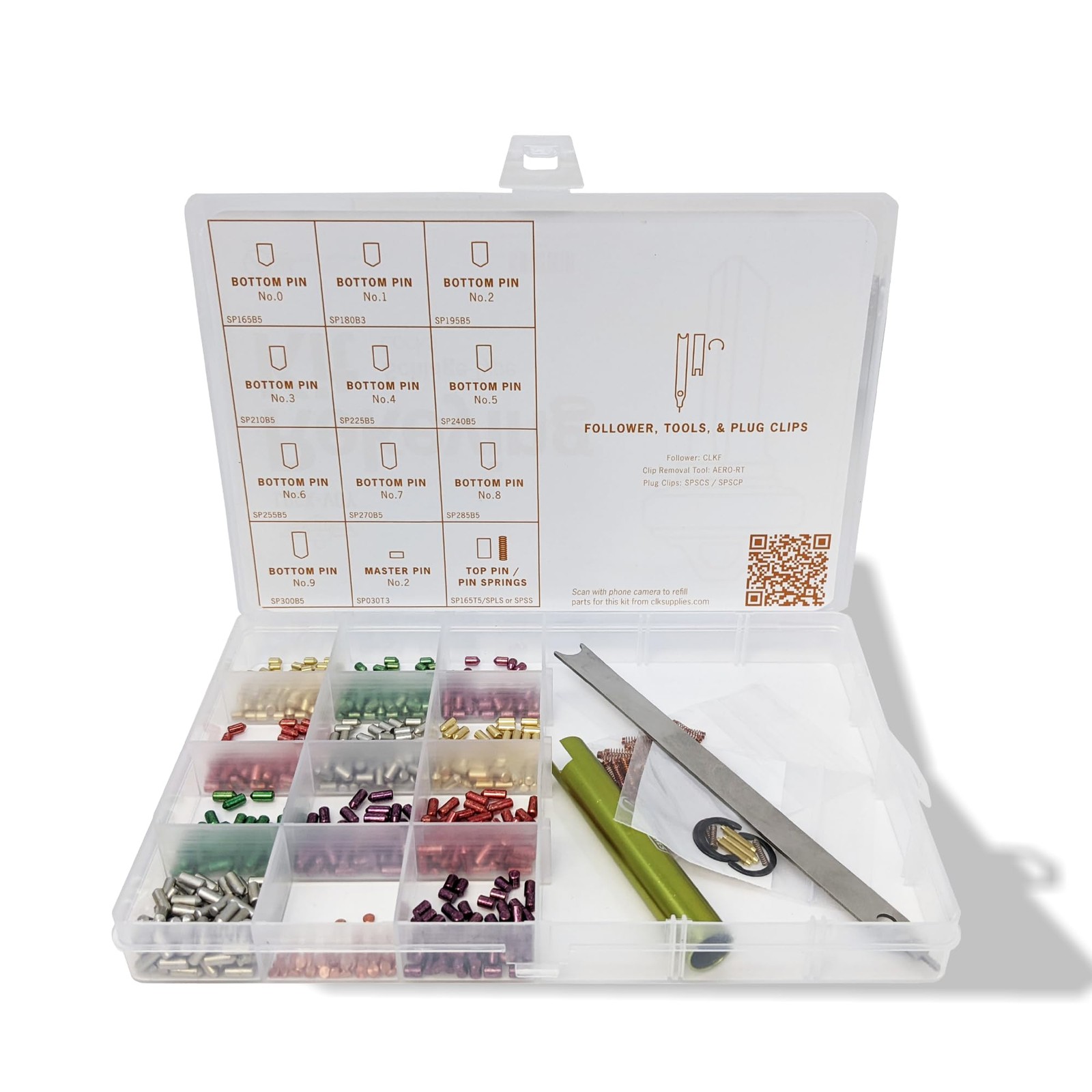 Rekey Kit Schlage Compatible with 50 Master, Bottom, Top Pins and 50 Spring