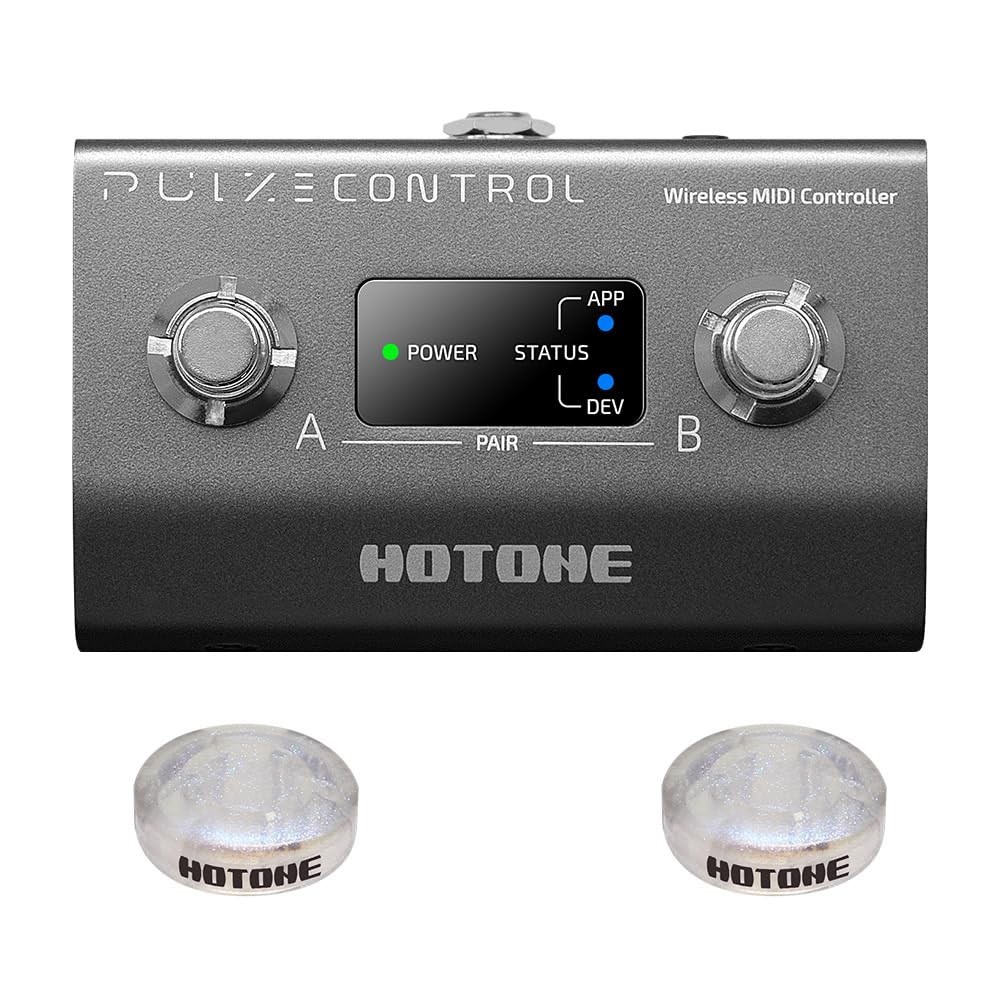 Wireless MIDI Controller with Programmable Footswitches, Mobile App Ultra-Com...