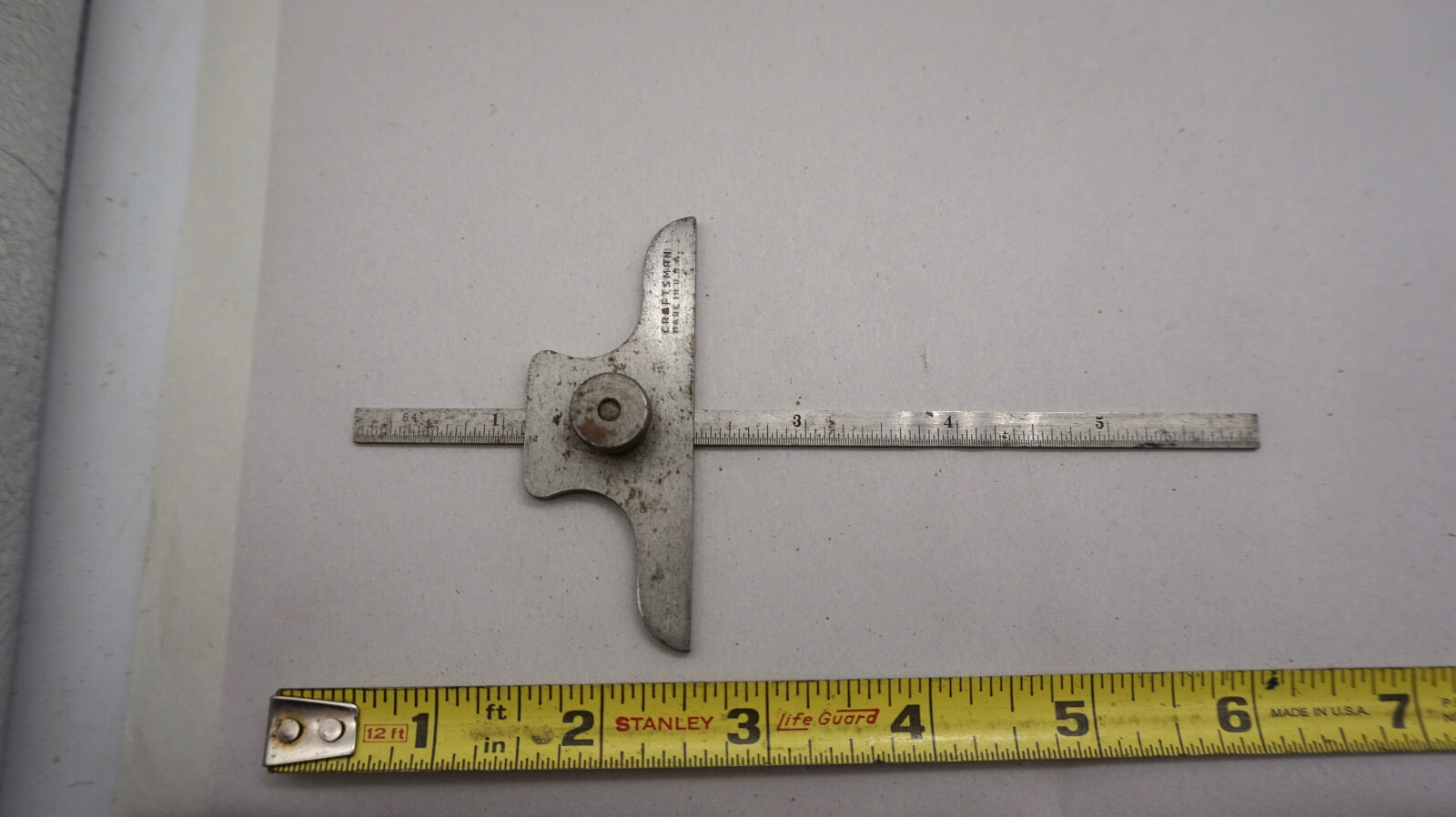 Vintage Craftsman 6" Machinist Depth Gage  Made In USA free ship