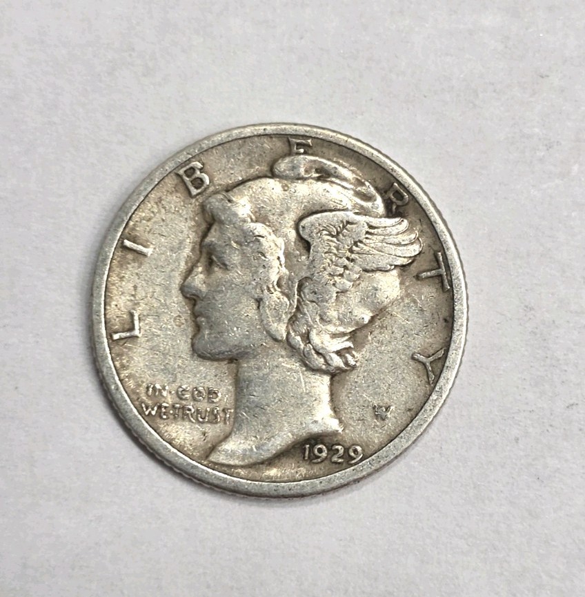 1929-S Mercury Dime Double Die Obverse (Ddo).
