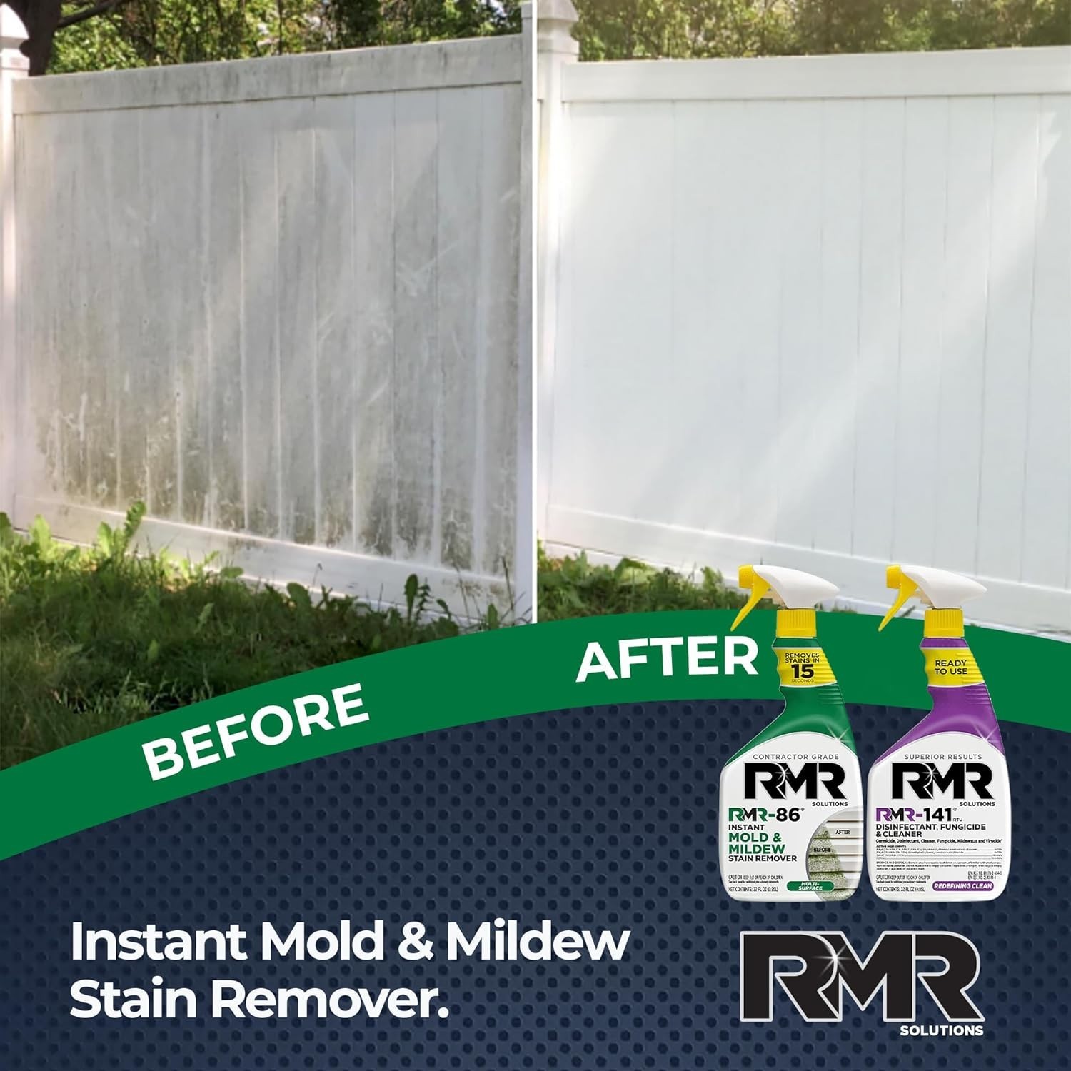 RMR Brands DIY Mold & Stain Remover Bundle, Complete Mold Killer & Mildew Pre...