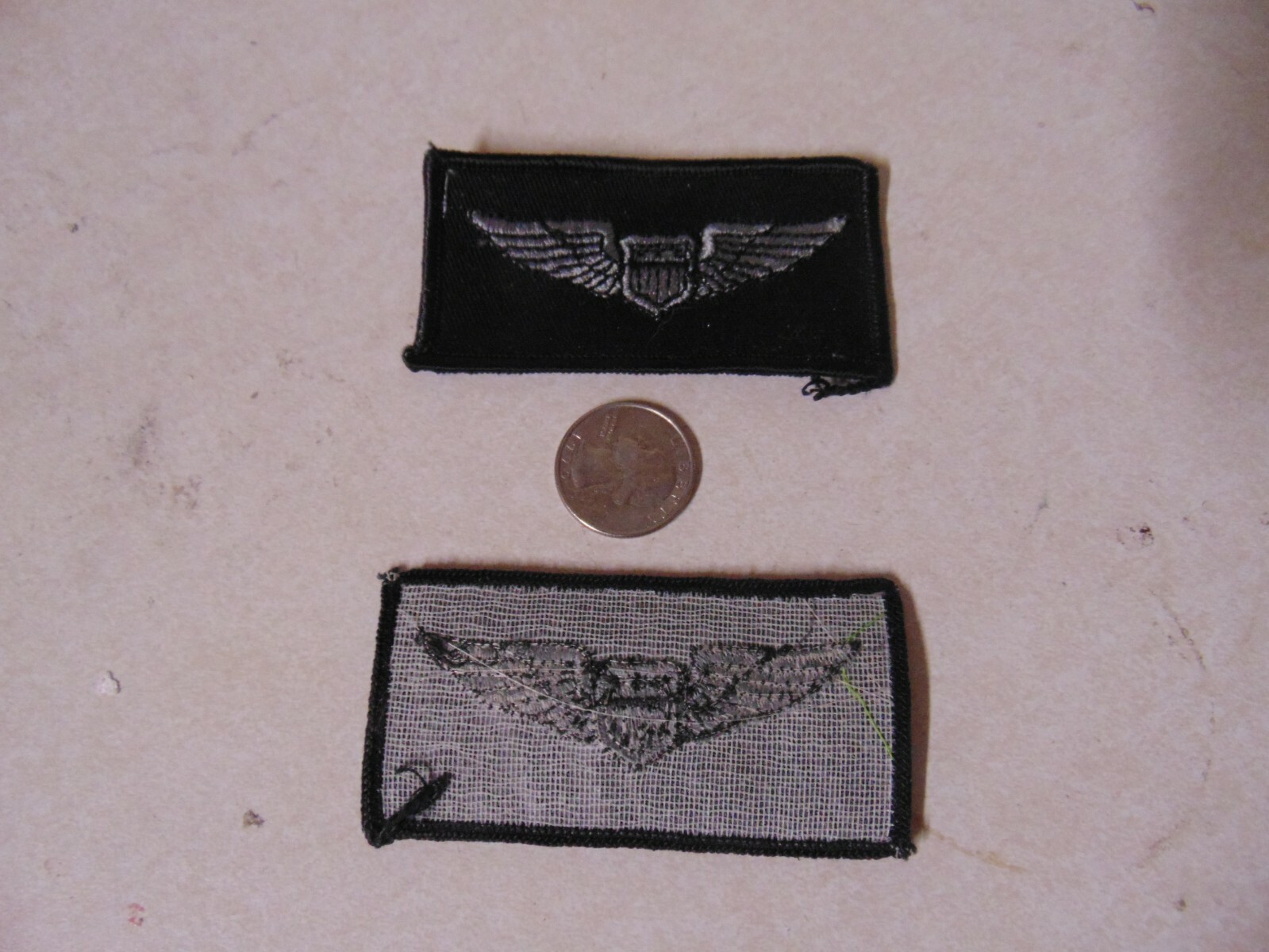 MILITARY PATCH OLDER SEW ON SOME KIND OF AVIATION WINGS  APPROX 3 INCHES