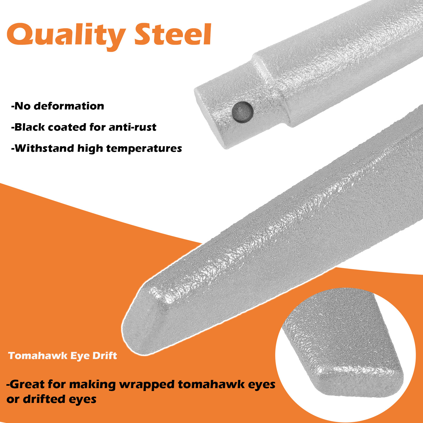Blacksmith Tomahawk Eye Drift/Mandrel Blacksmith Tool Axe/Hammer Eye Drift Tool