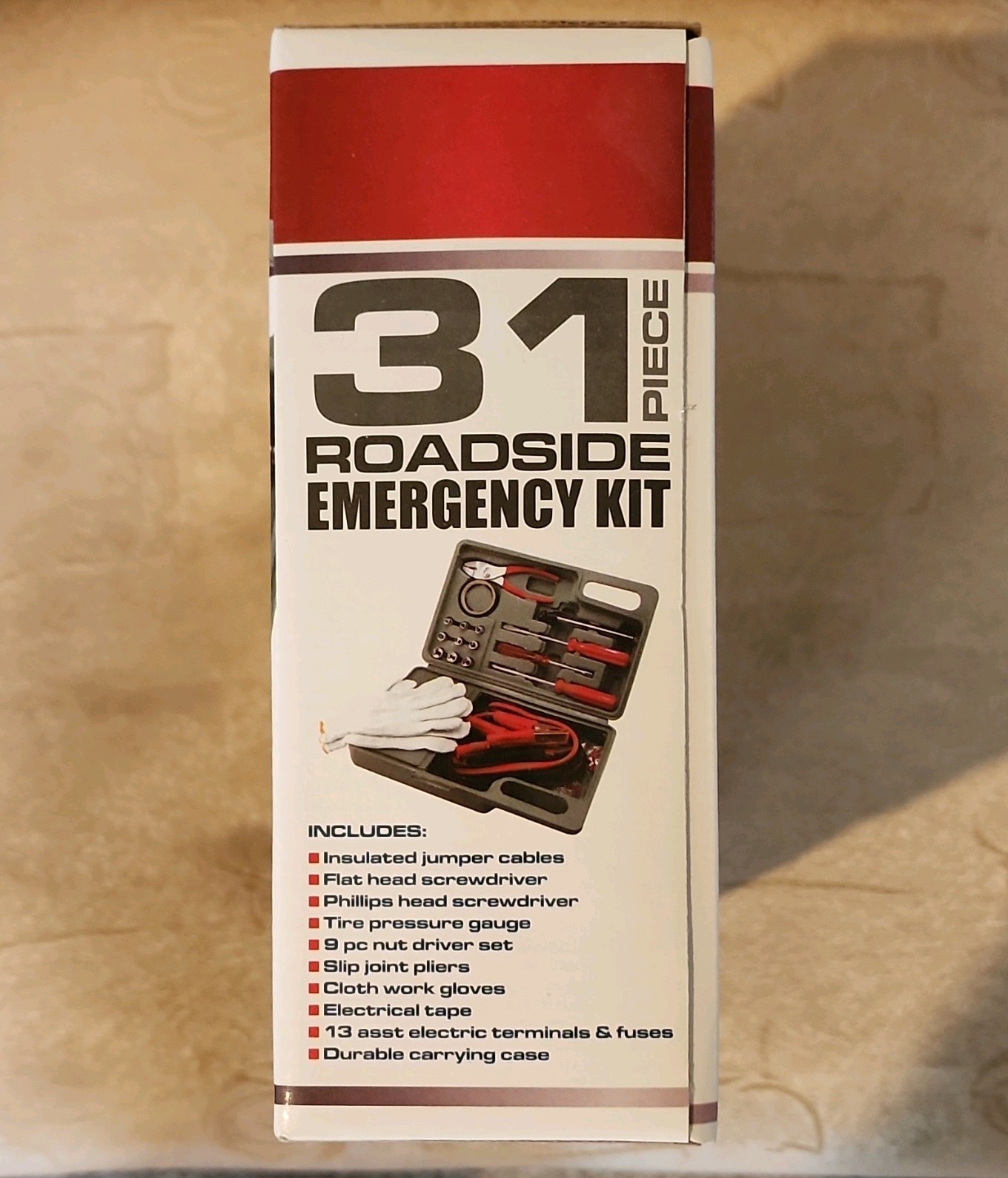 Fine Auto Products 31 Piece Roadside Emergency Kit