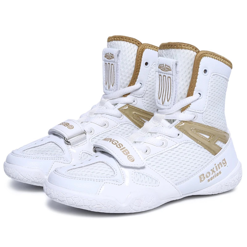 Men Lightweight Boxing Sports Soft Shoes Gym Wrestling Training Flats Footwears