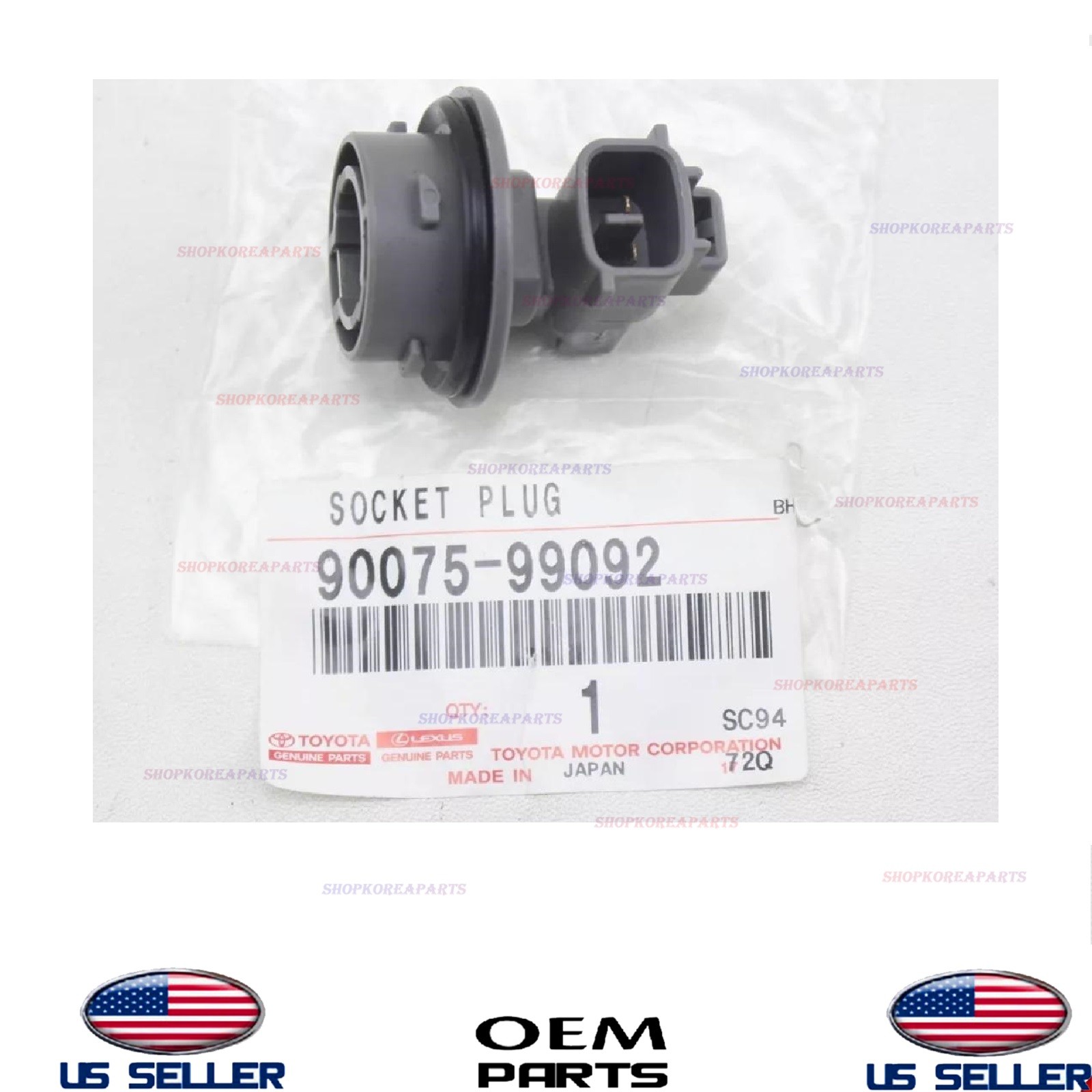 Genuine Turn Signal Light Socket Front 1993-2000 Toyota Corolla Supra Tacoma