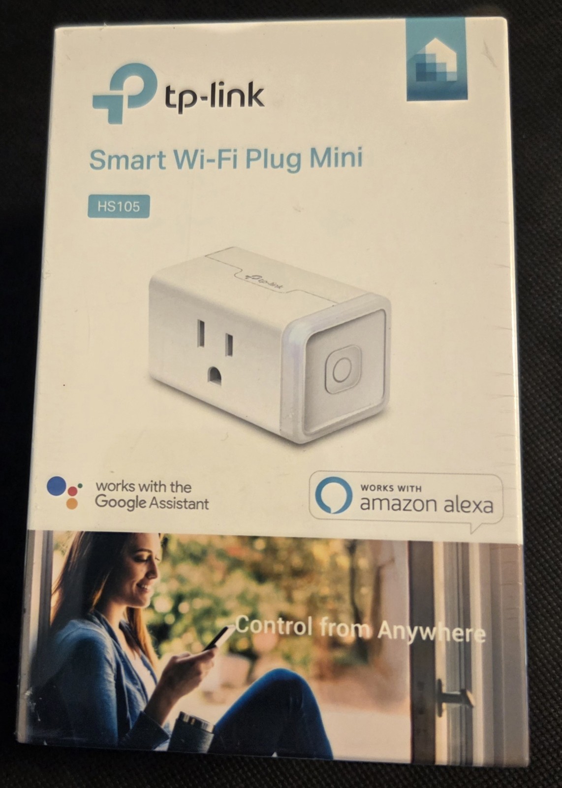TP-LINK Smart Wi-Fi Plug Mini HS105, Google Assistant Alexa, Compact Design