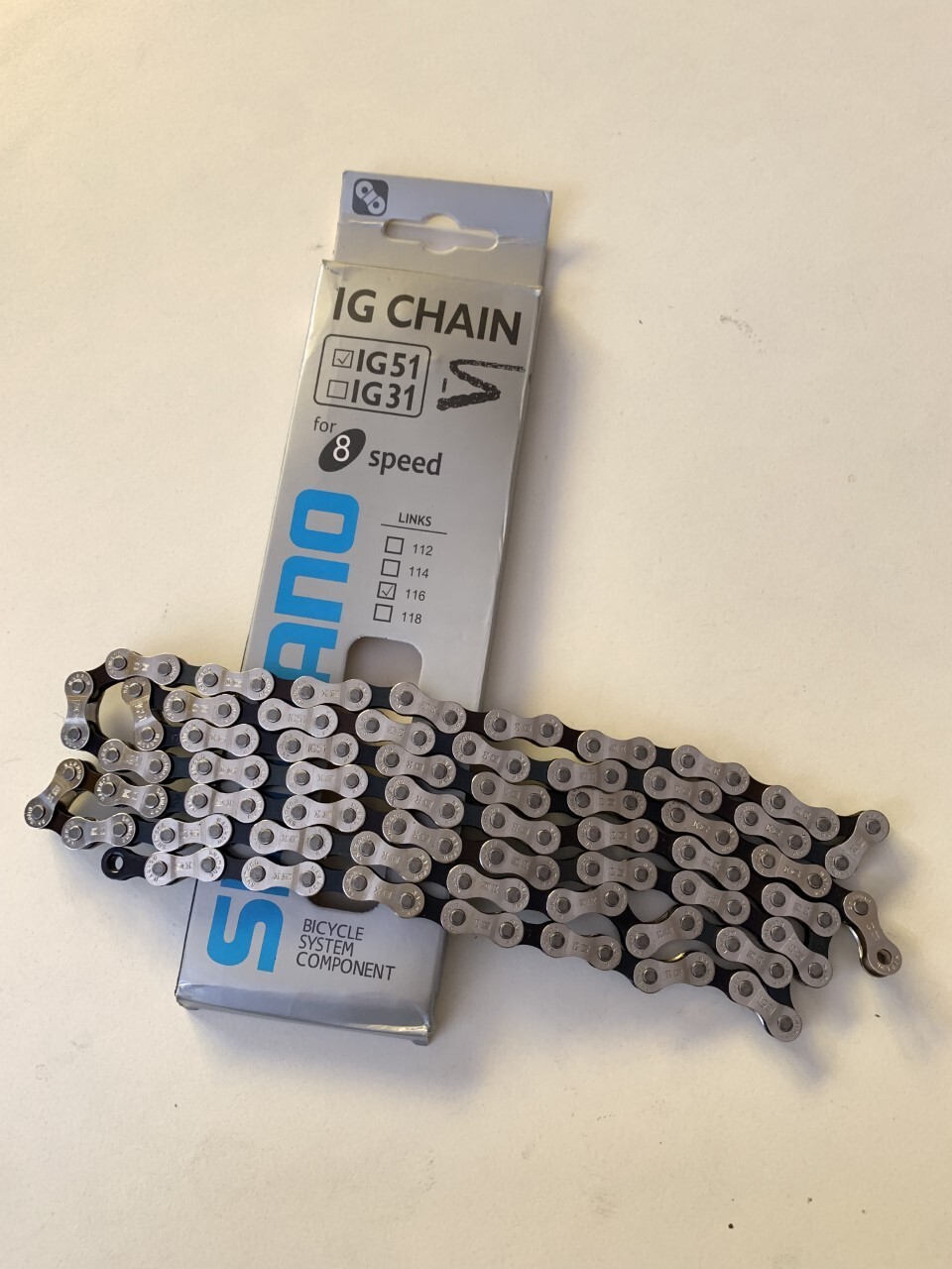 New Bike Chain Bicycle Chain 116 links 6-7-8 Speed - NIB