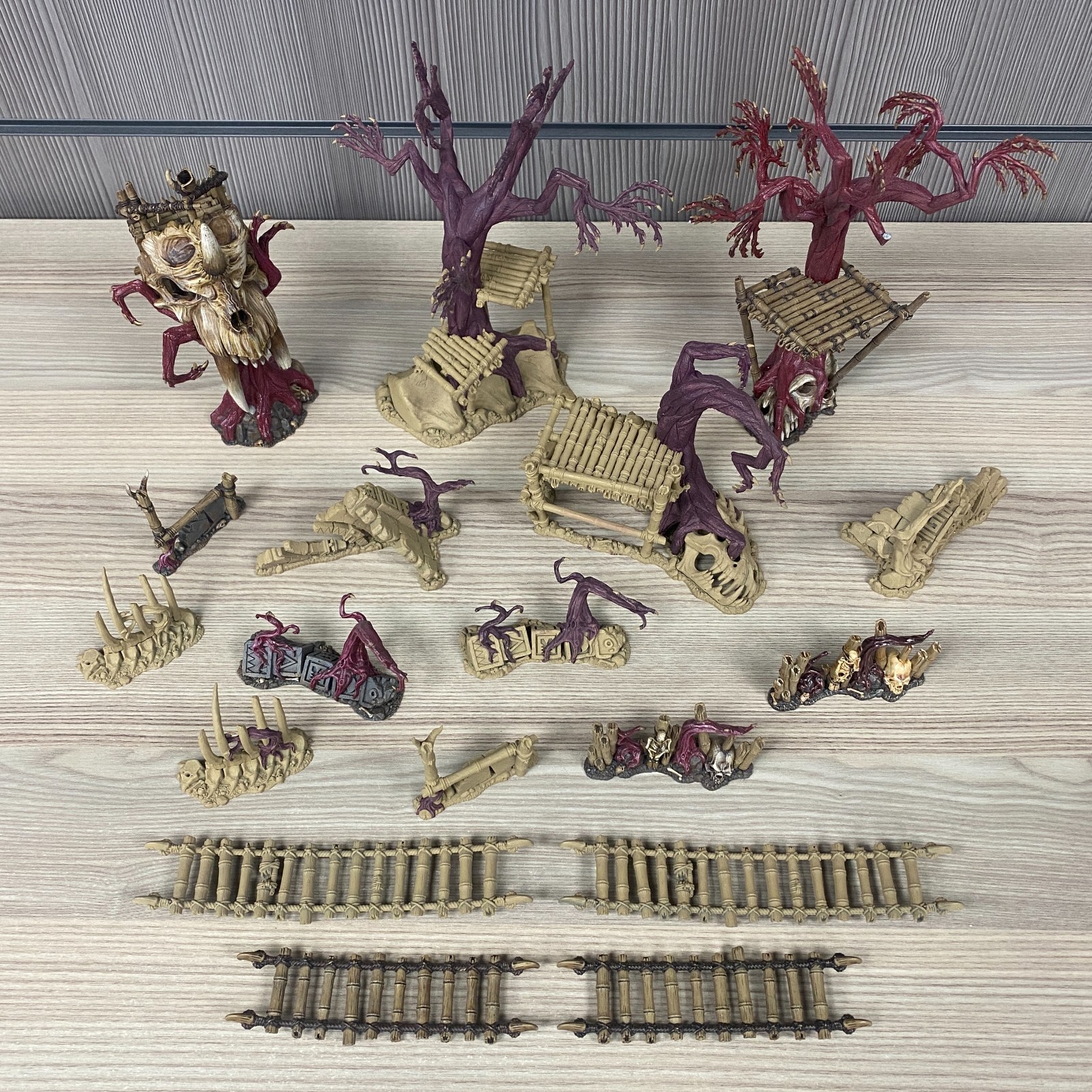 WARHAMMER AGE OF SIGMAR/ AOS WARCRY TERRAIN BUNDLE PAINTED HEART OF GHUR