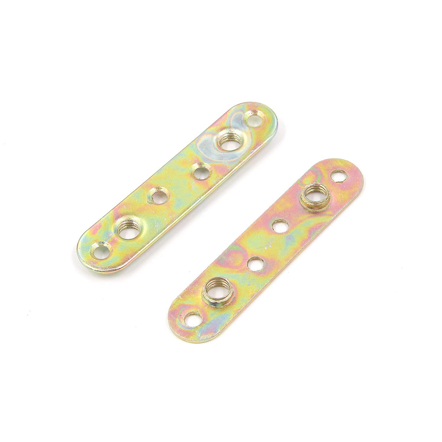 4 Pcs Universal Beds Rail Bracket Iron Bed Plates Hook on Conversion Brackets...