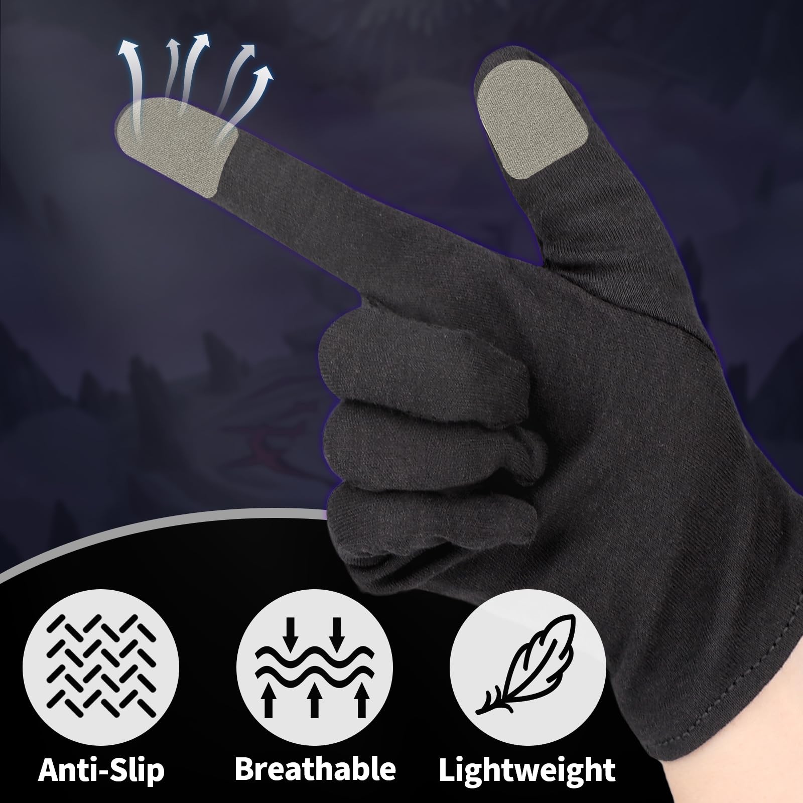Ultra-Thin Touch Screen Stickers for Gloves, Motorcycle Gloves Touchscreen St...