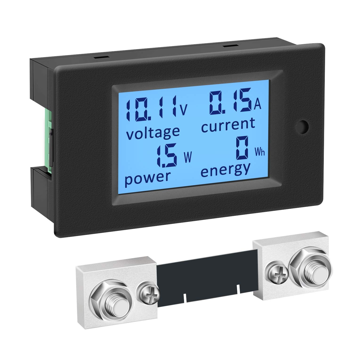 DROK DC Power Meter, 8-100V 100A Volt Amp Watt Meter, LCD Display Multimeter ...