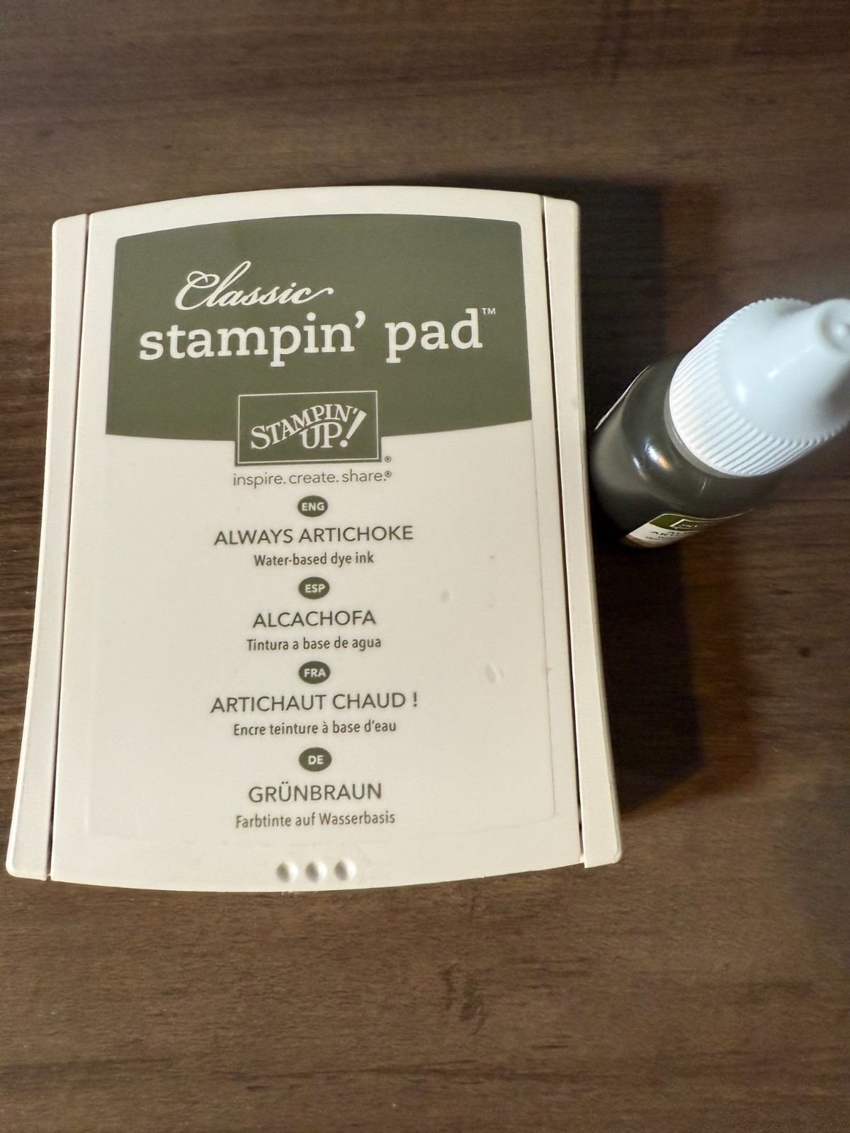 Stampin Up Classic Ink Refill & Pad ~ Always Artichoke
