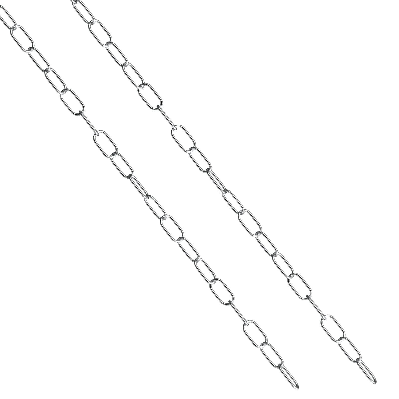 hannger 304 Stainless Steel Chain, 5/64" × 6.6' 5/64 In x 6.6 Ft, 2 Pack