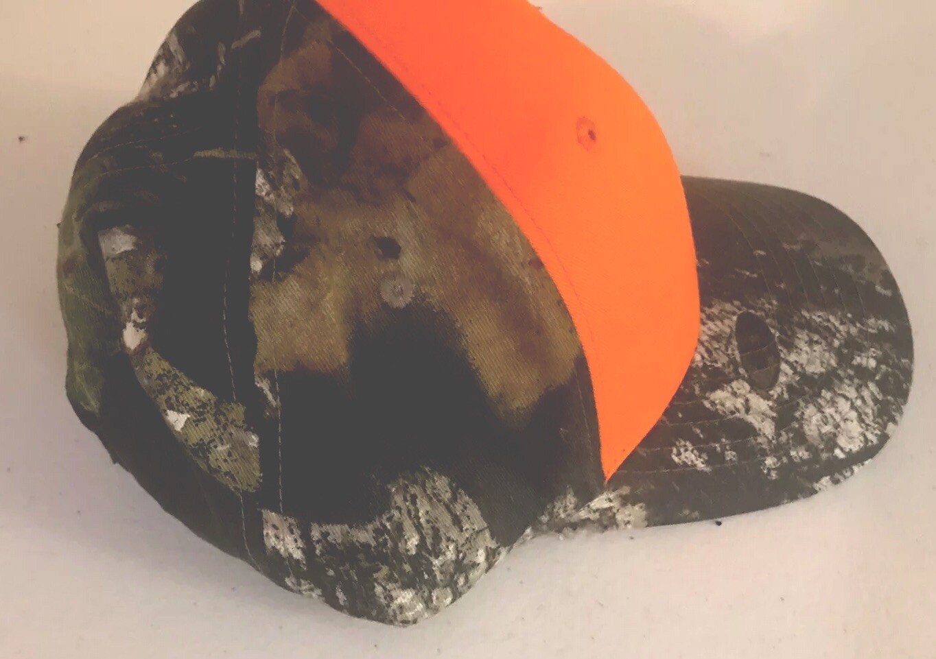 Mossy Oak Camo - Hunters Orange Safety Cap -Adjustable