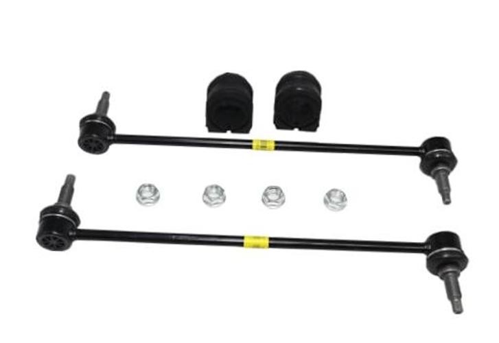 Set of 2x Front Stabilizer Bar Link + 2x Bushings + 4x Nuts, Fits for 2010