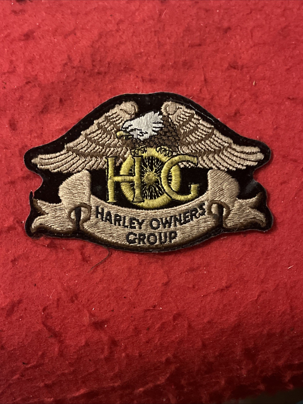 Vintage 1980s HARLEY OWNERS GROUP (H.O.G.) NOS • HD Patch Original FREE SHIPPING