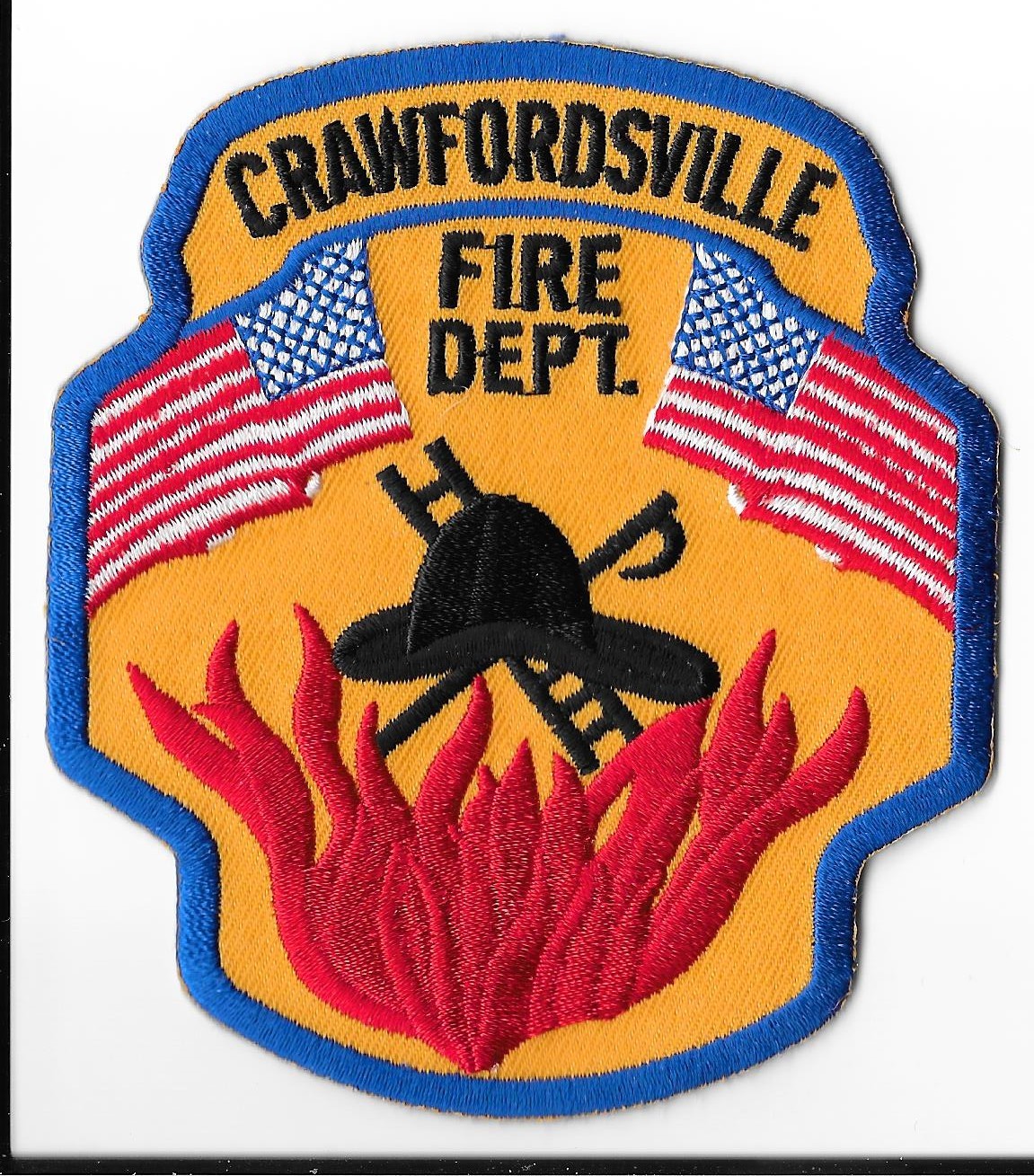Crawfordsville Fire Department, Indiana Shoulder Patch V1